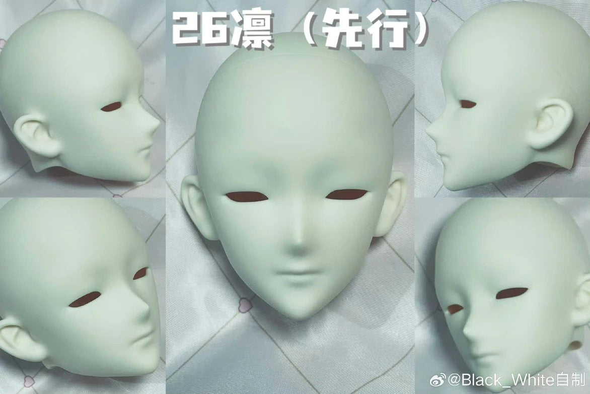 BlackWhite 时 26TH 28TH.VER 75cm BJD Head