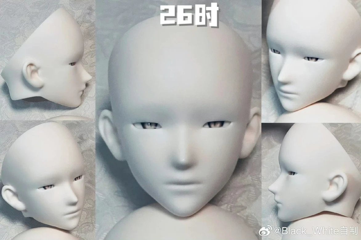 BlackWhite 时 26TH 28TH.VER 75cm BJD Head