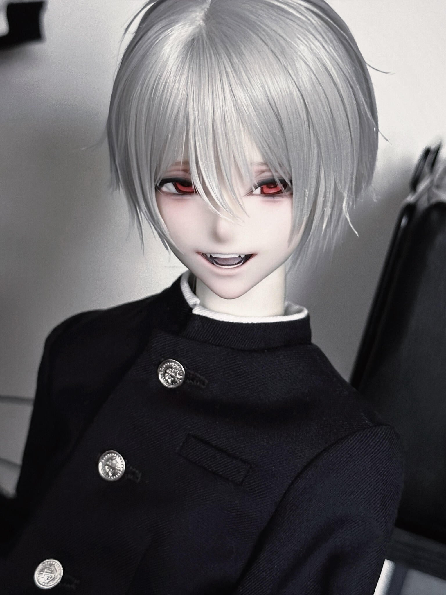 Asai 1/4 BJD head nude doll Akira