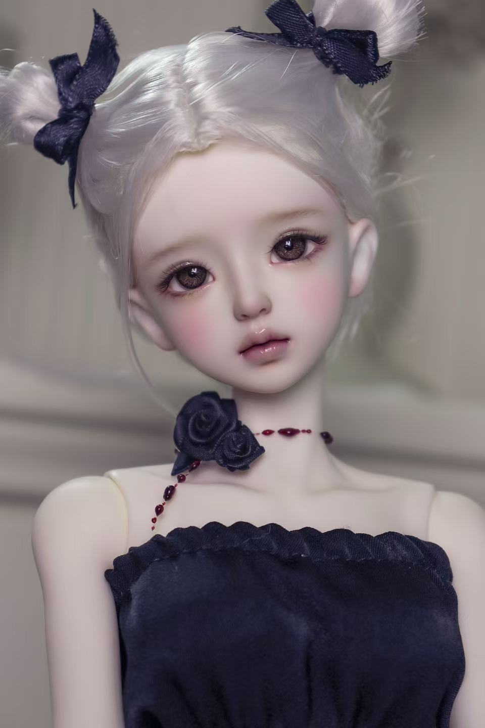 QianQian 1/4 BJD Head Lilac