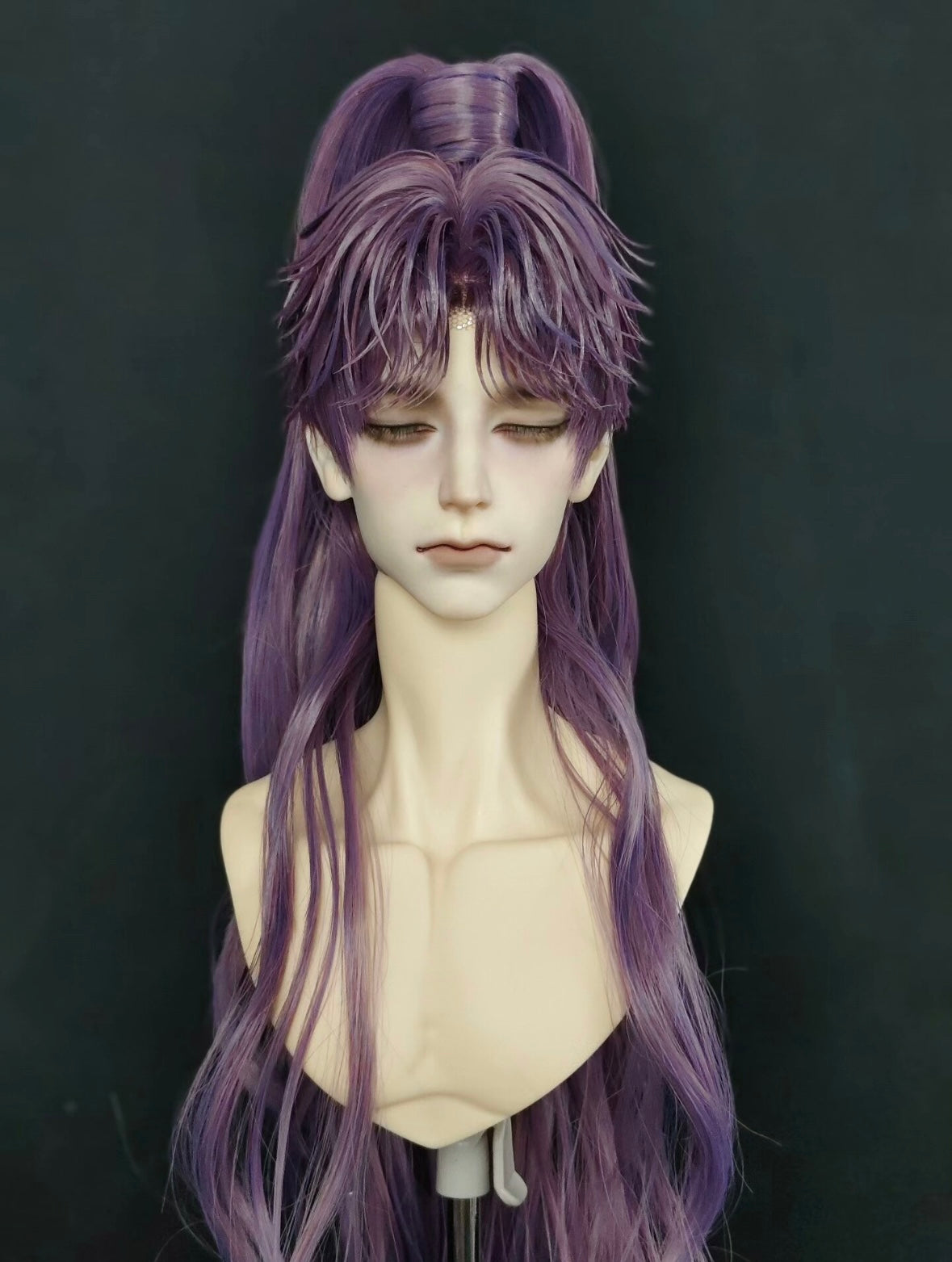Rafayel cos 1/3 75cm bjd high ponytail long wig