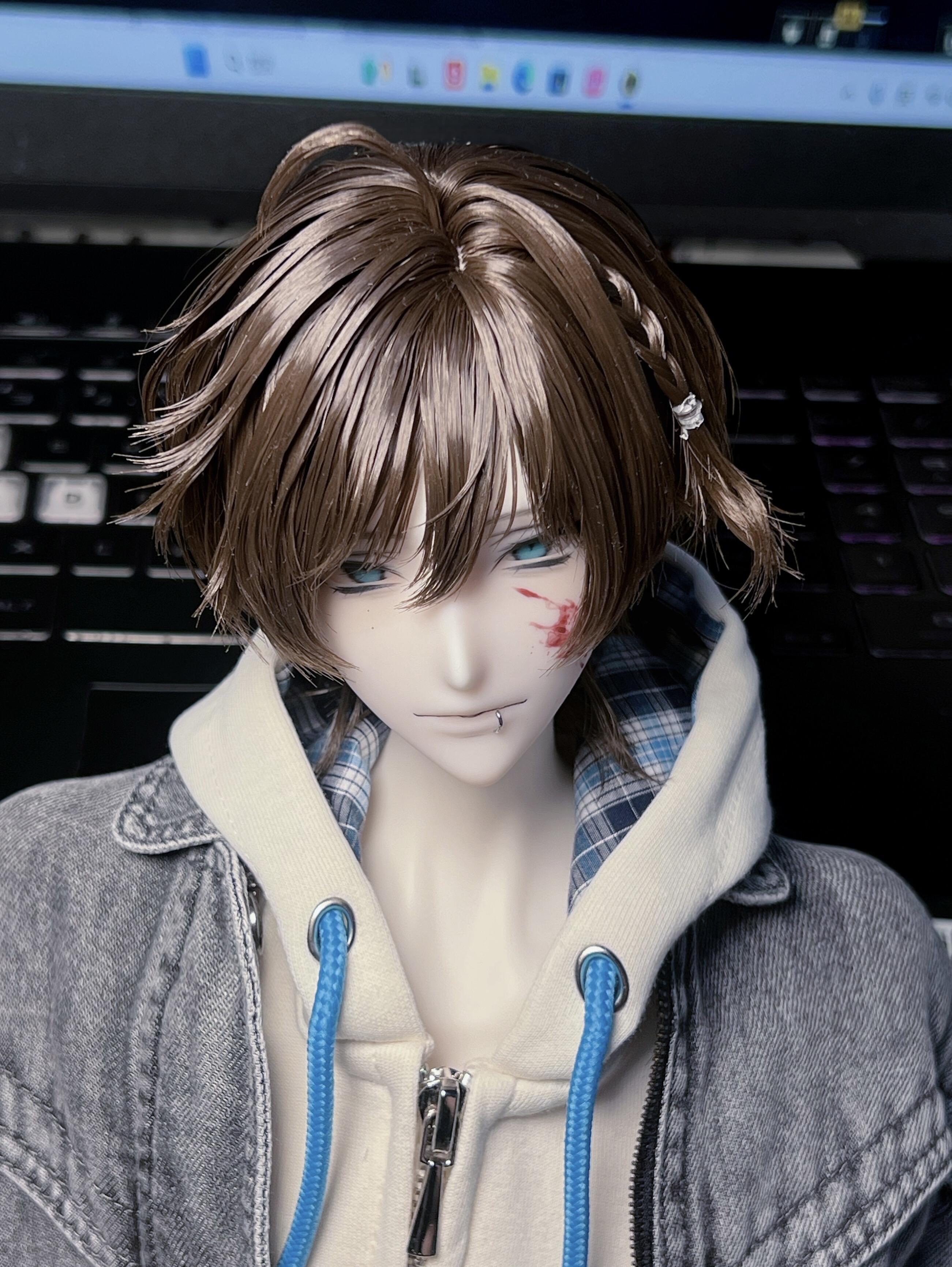 Ermutu 70cm 75cm BJD head SpadesK