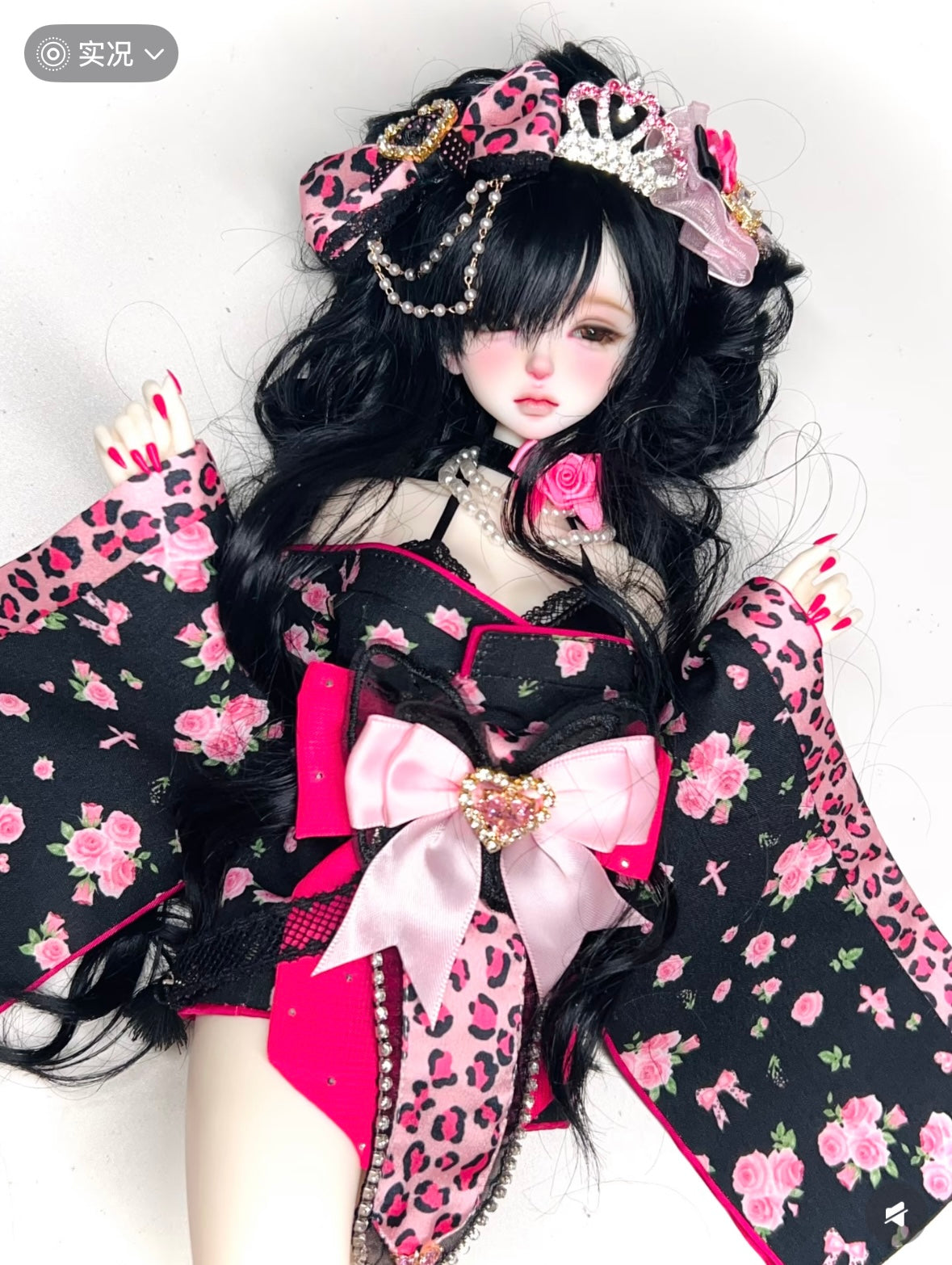 Arctic Rabbit 1/4 1/3 BJD clothing Kimono