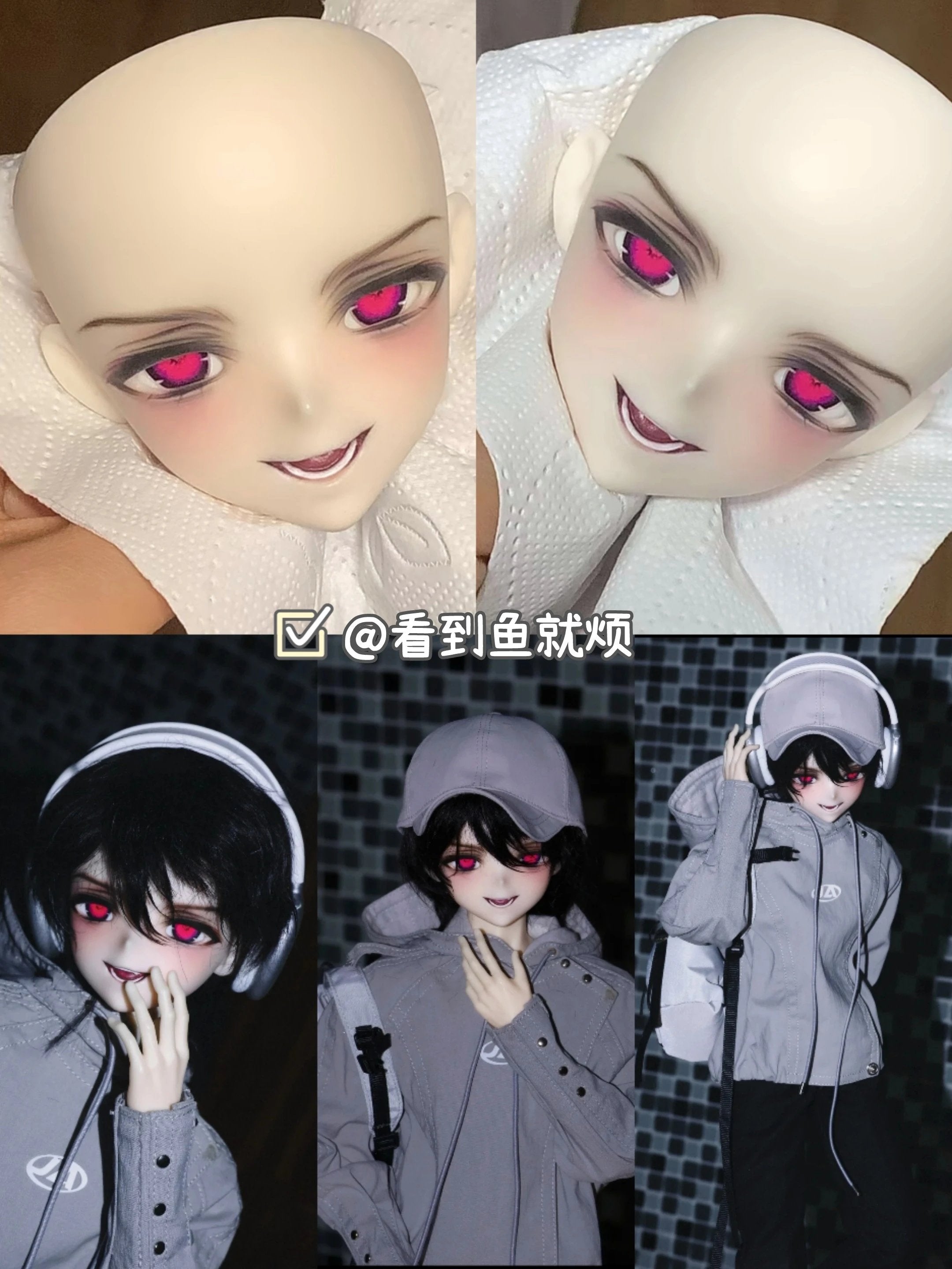 CiFangJian 1/4 BJD Head YIN代购