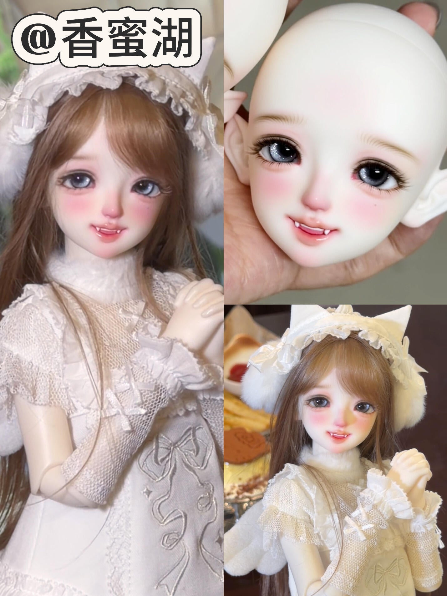TC 1/4 BJD head Elvis & Avina