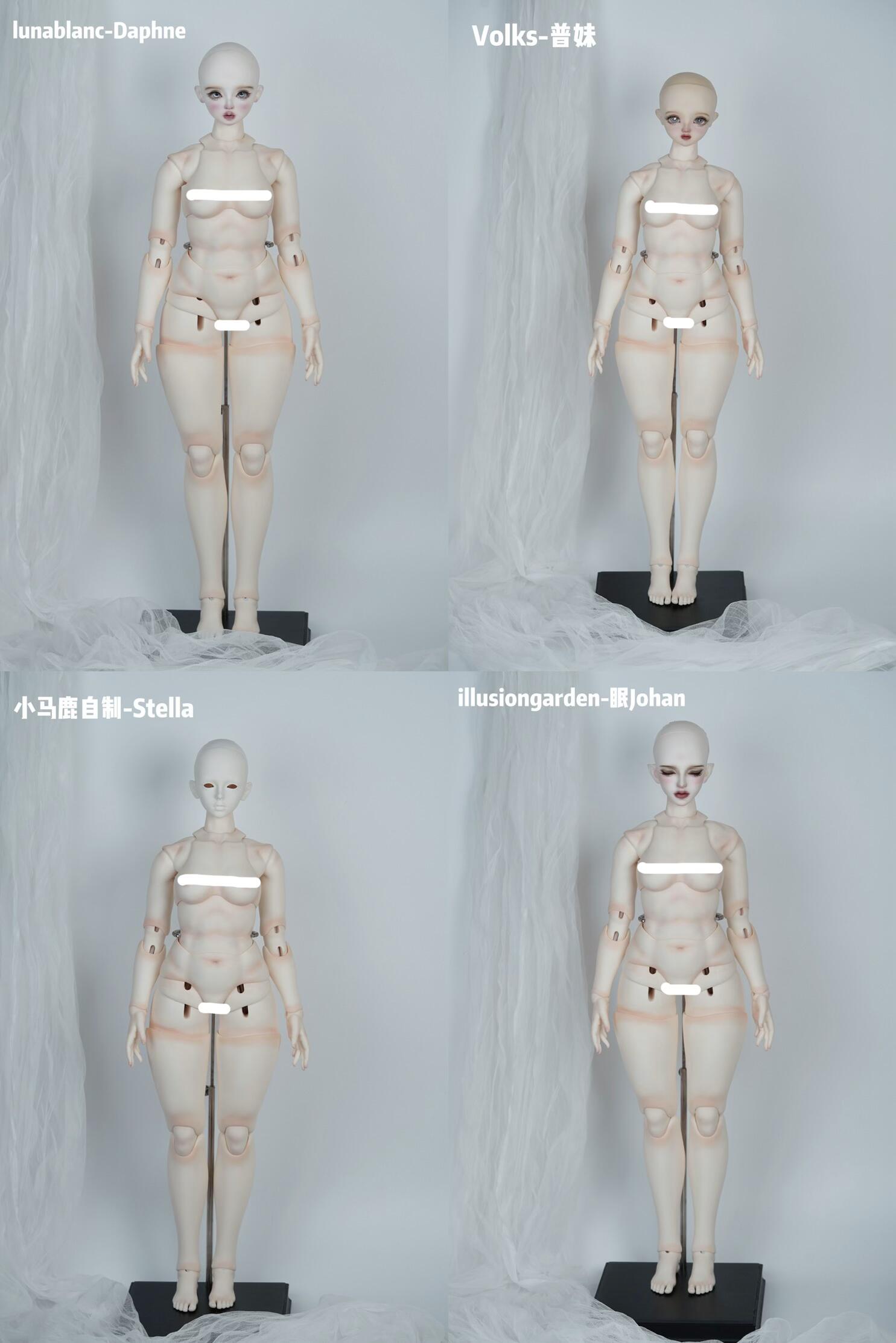 BlackShip 1/4 1/3 BJD body oil painting style
