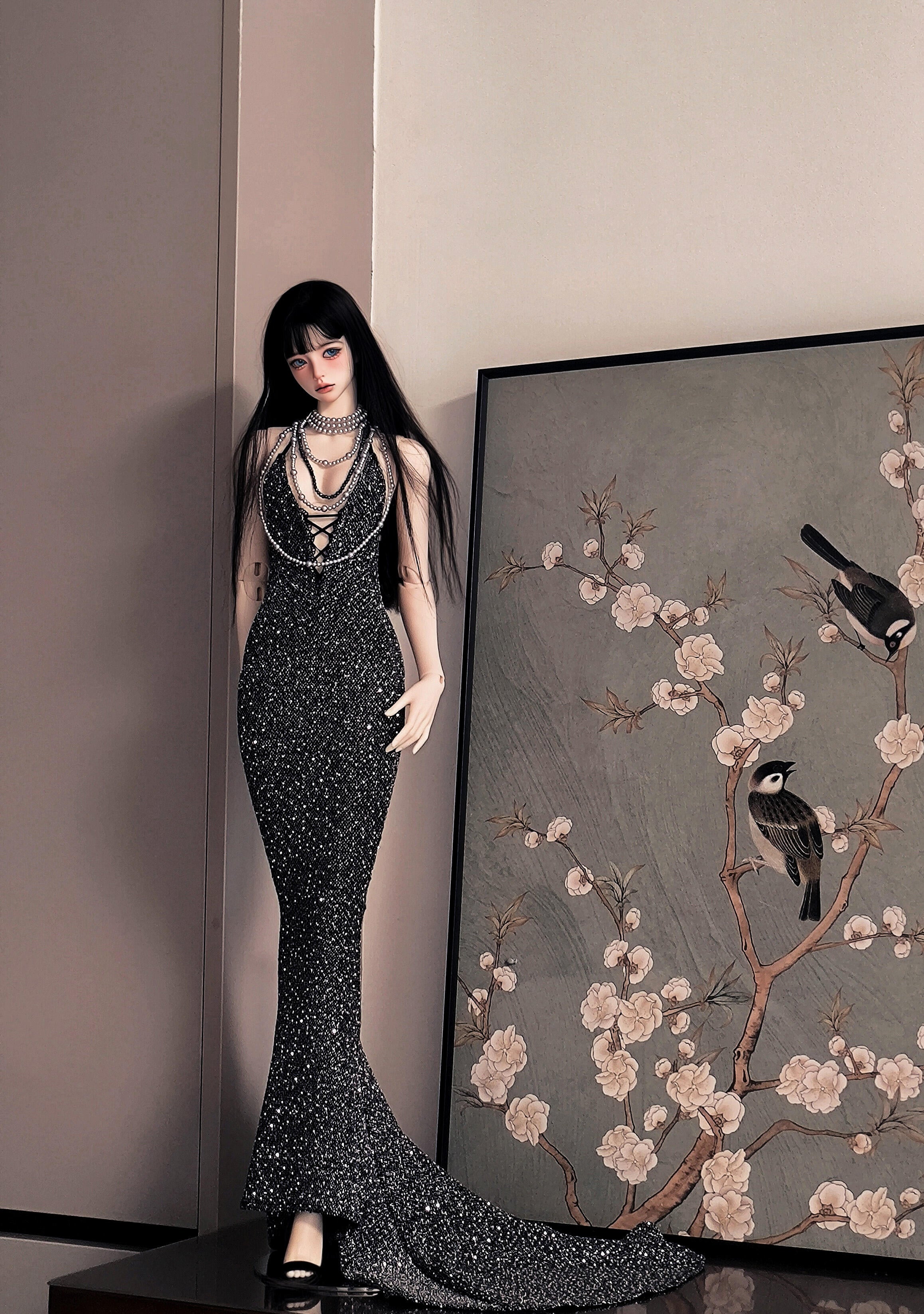 BIA 1/3 68-77cm BJD outfits Lady Scorpion-Bone Mermaid-Cut Skirt