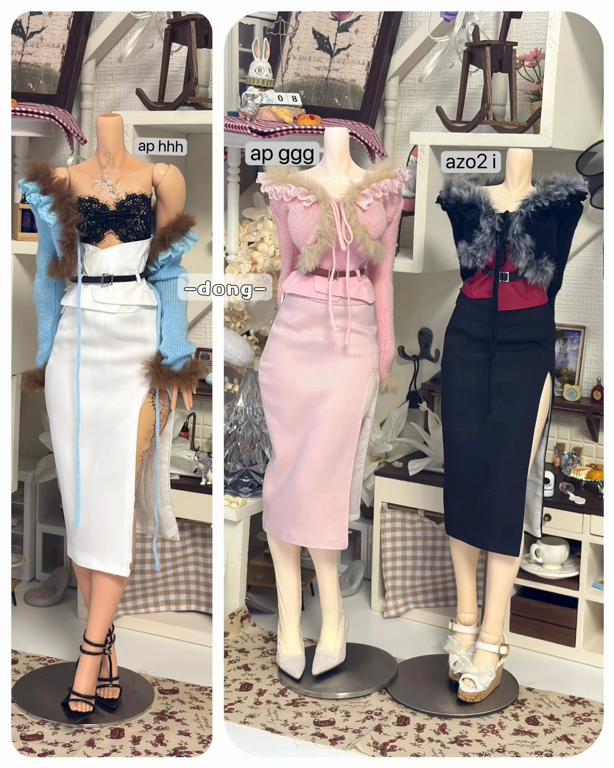 MorningFrost 1/4 AP size Bodycon skirt set BJD clothing
