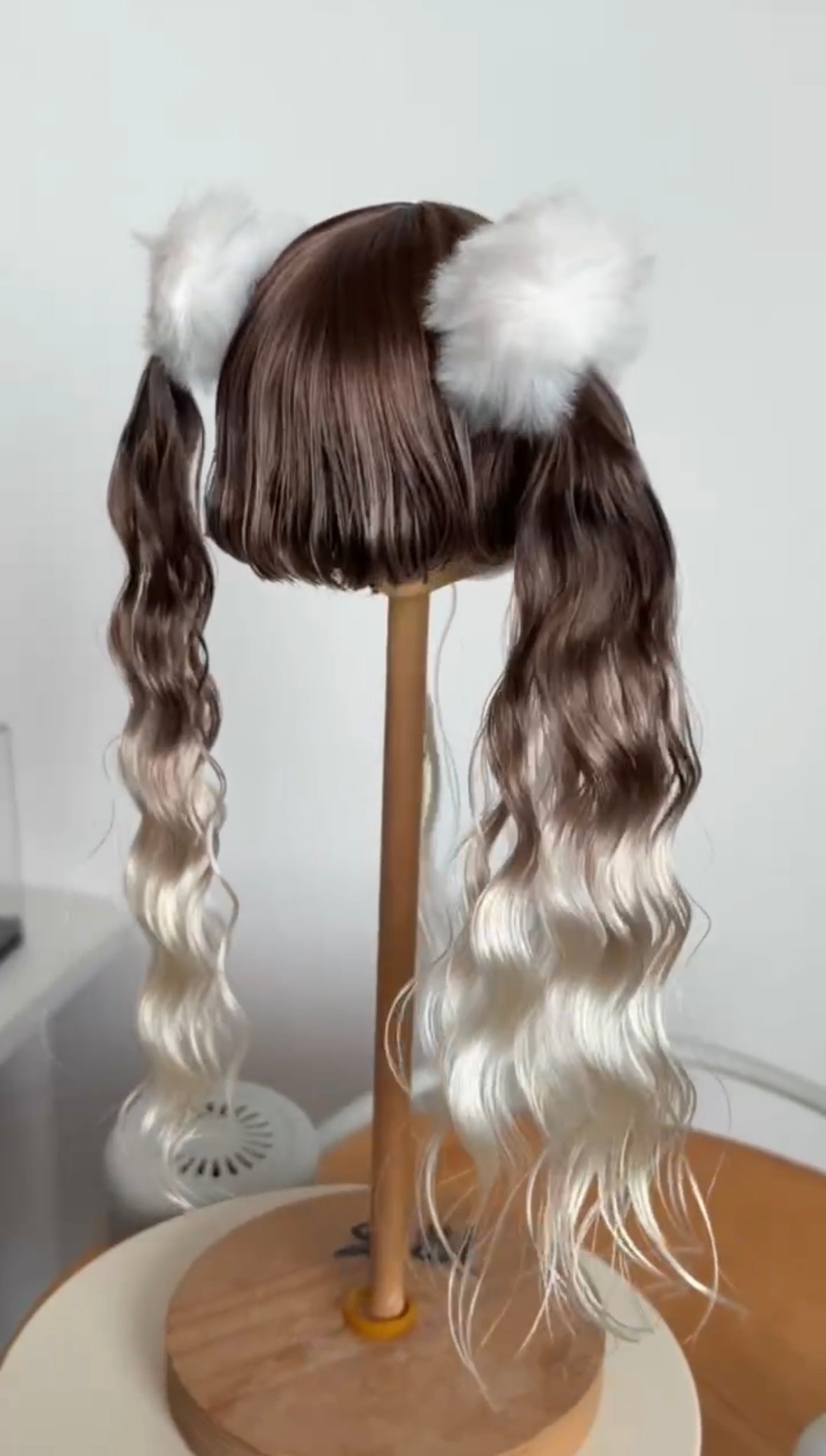 DongYu 1/3 1/4 1/6 Angora Mohair Magnetic Ponytail