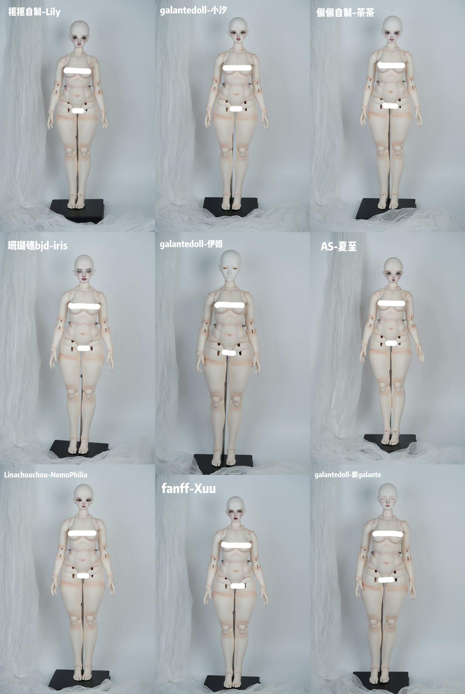BlackShip 1/4 1/3 BJD body oil painting style