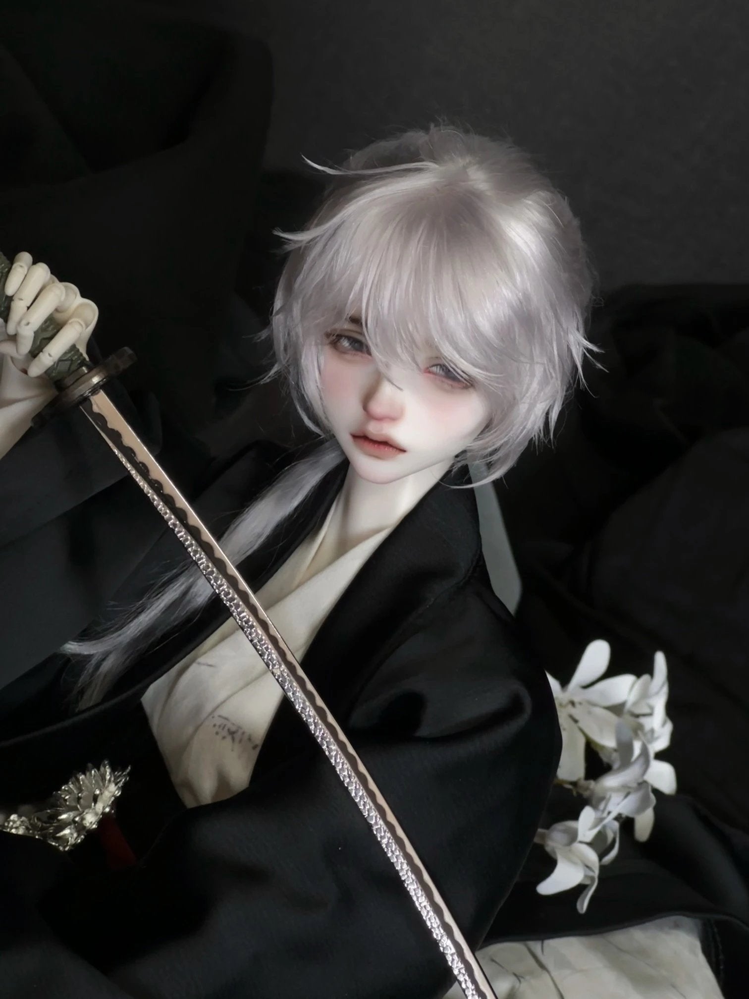 The bad world researcher 1/4 BJD head BaiYan Not smiling