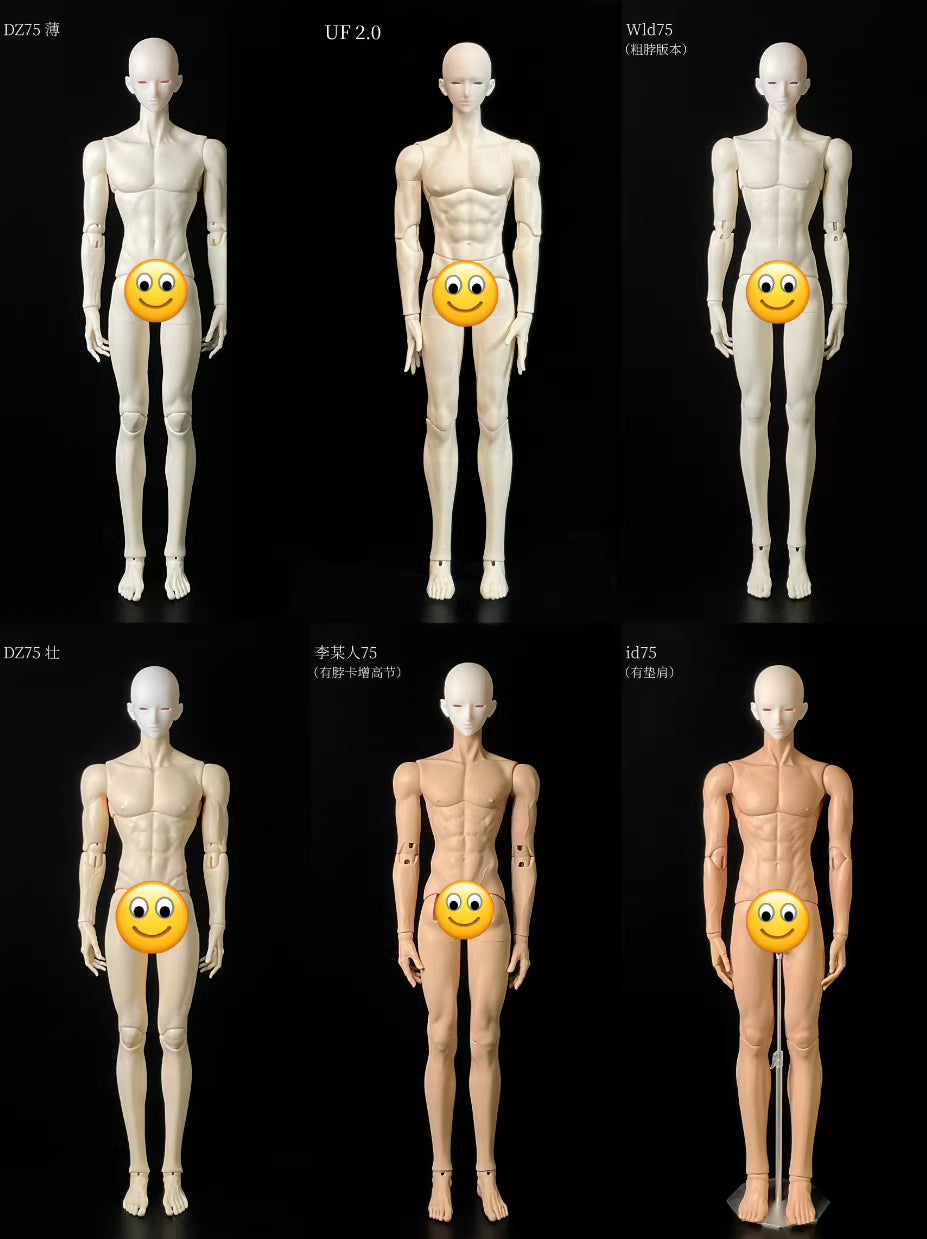 Ermutu 70cm 75cm BJD head SpadesK