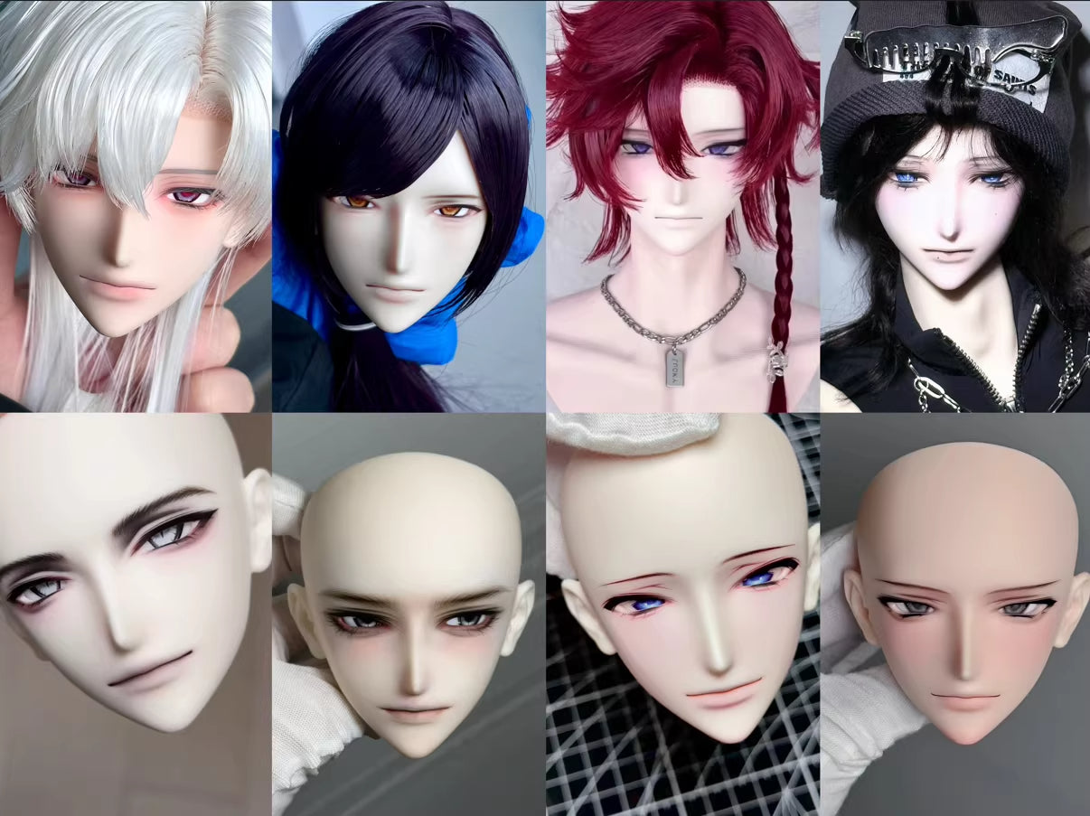 Ermutu 70cm 75cm BJD head SpadesK