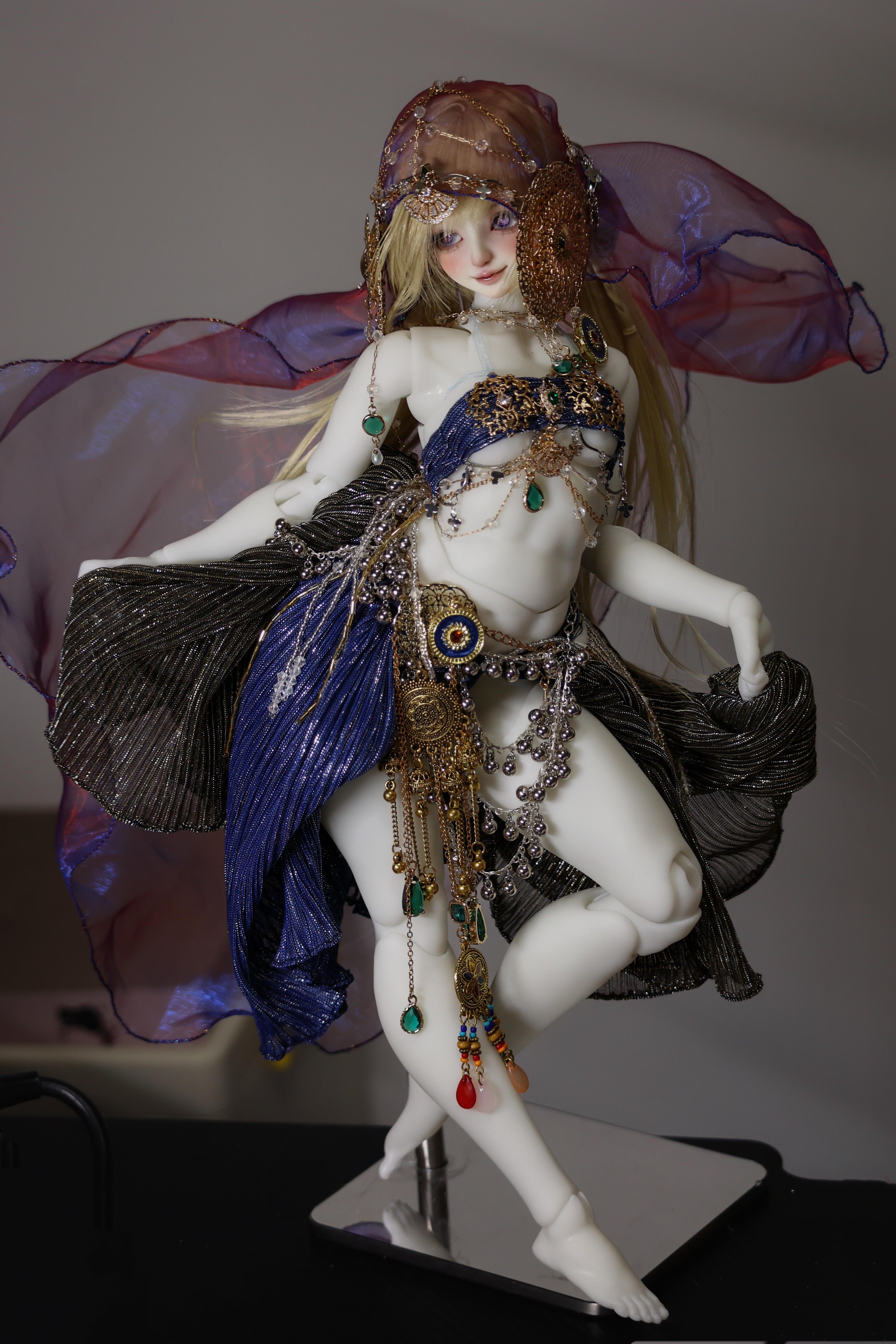 BlackShip 1/4 1/3 BJD body oil painting style