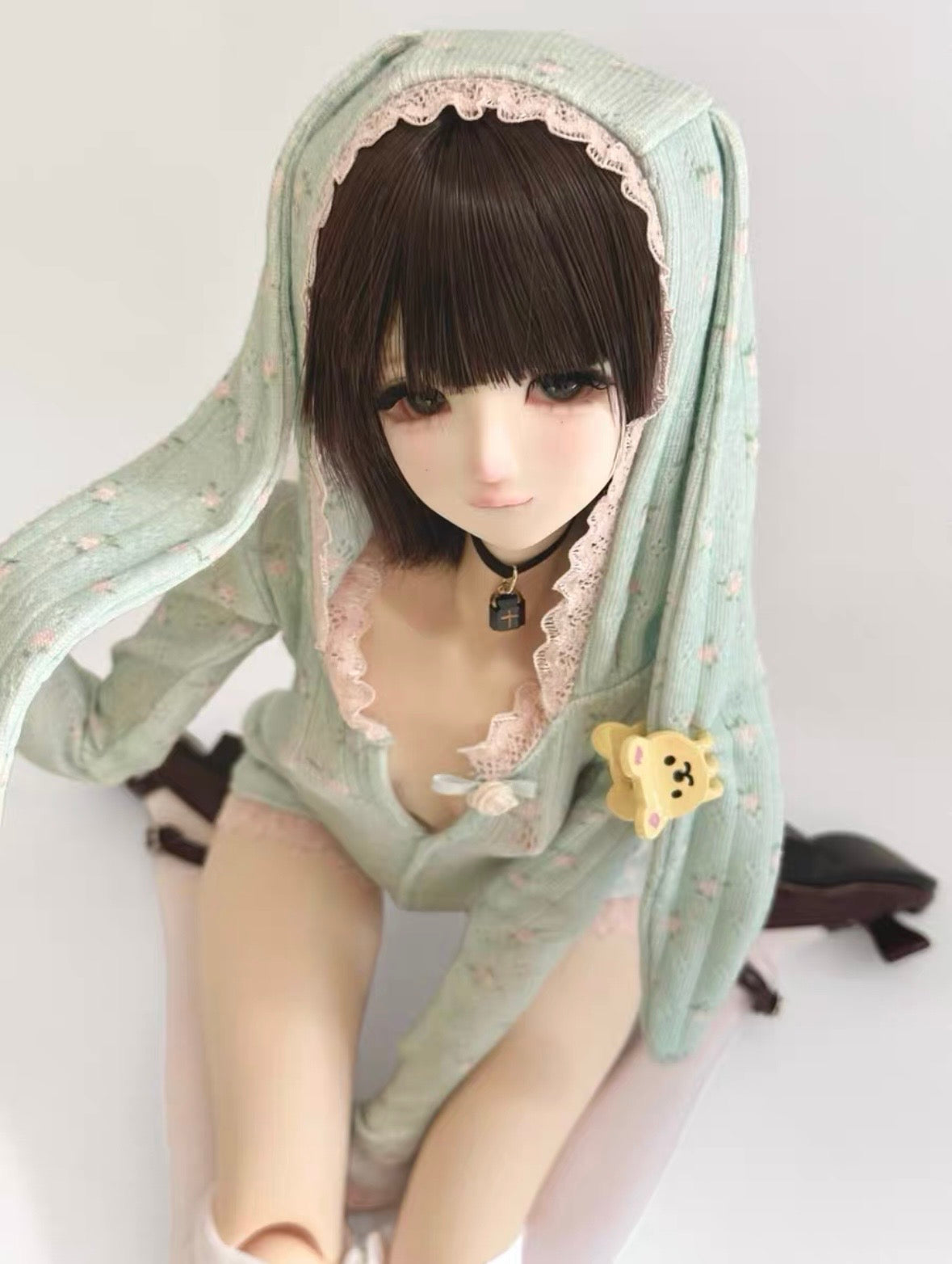 Room61 1/4 AngelPhilia Rabbit Ear Onesie BJD clothing代购