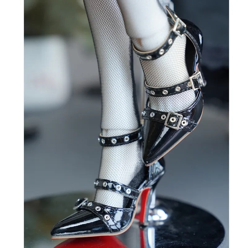 The Lost Rabbit 1/4 1/3 big girls and uncles Studded high heels BJD shoes代购