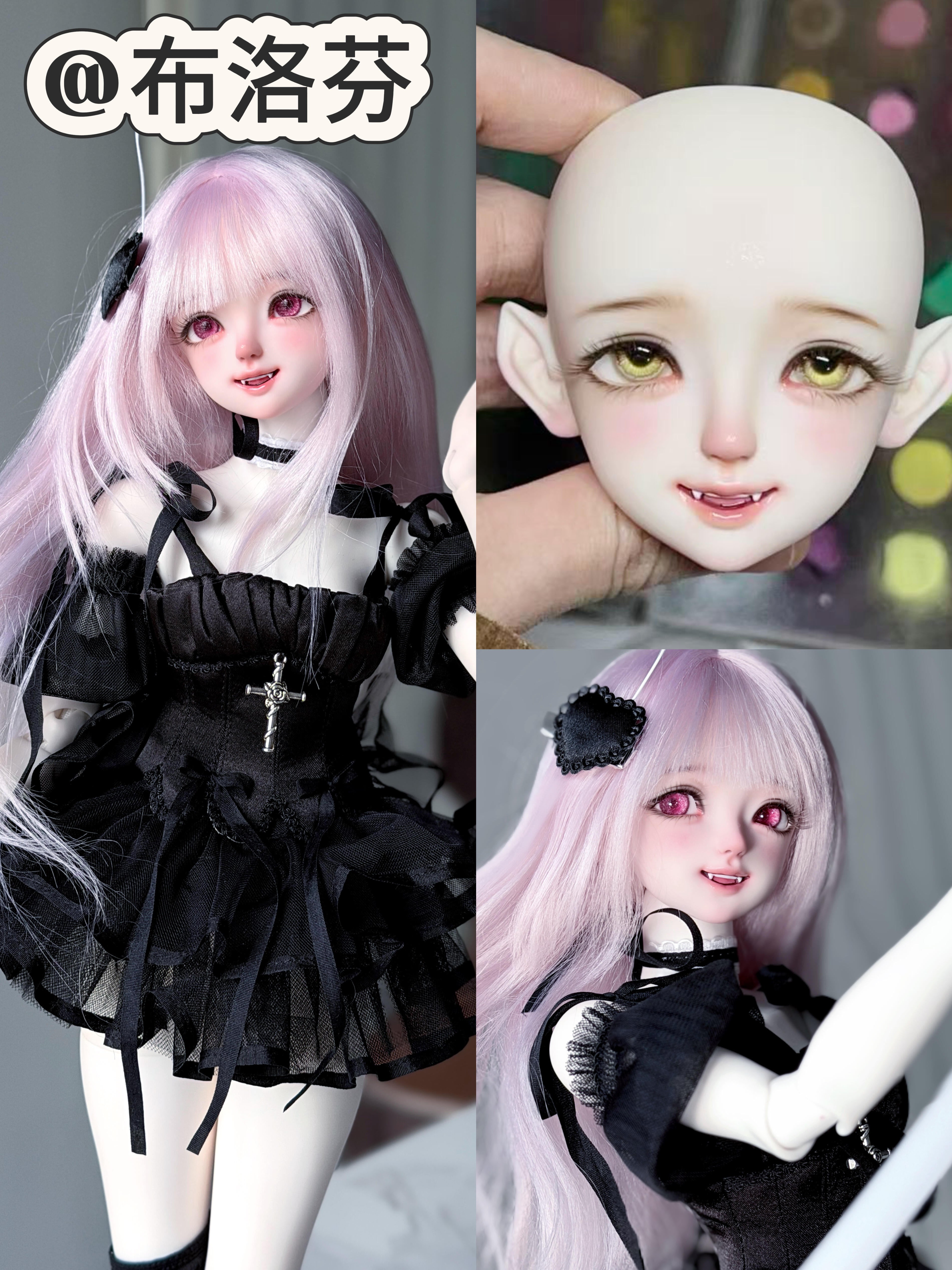 TC 1/4 BJD head Elvis & Avina