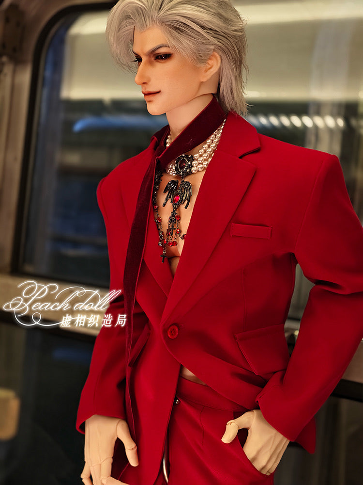 PeachDoll 75cm BJD head smirked Sylus half sleeping