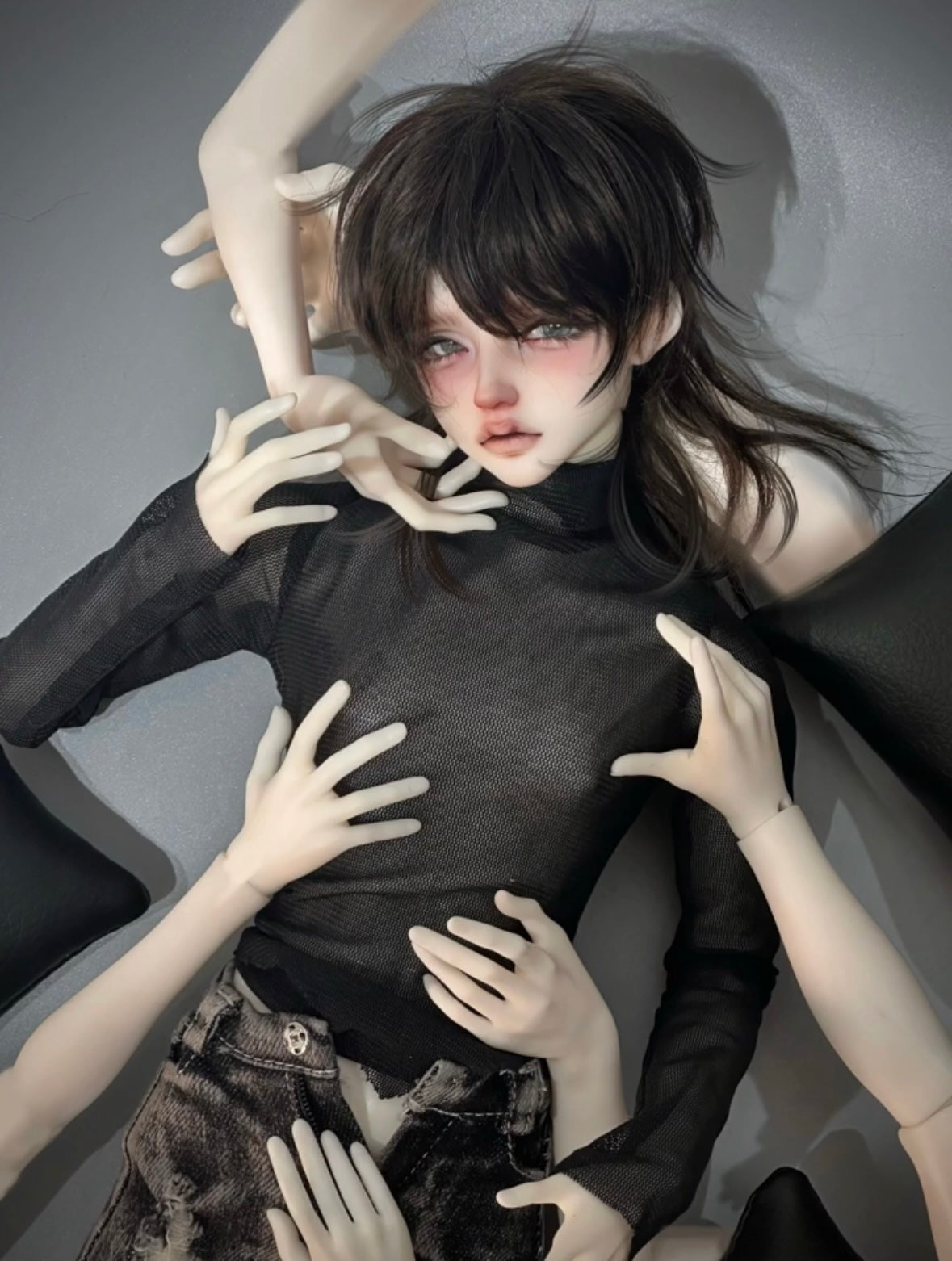 The bad world researcher 1/4 BJD head BaiYan Not smiling