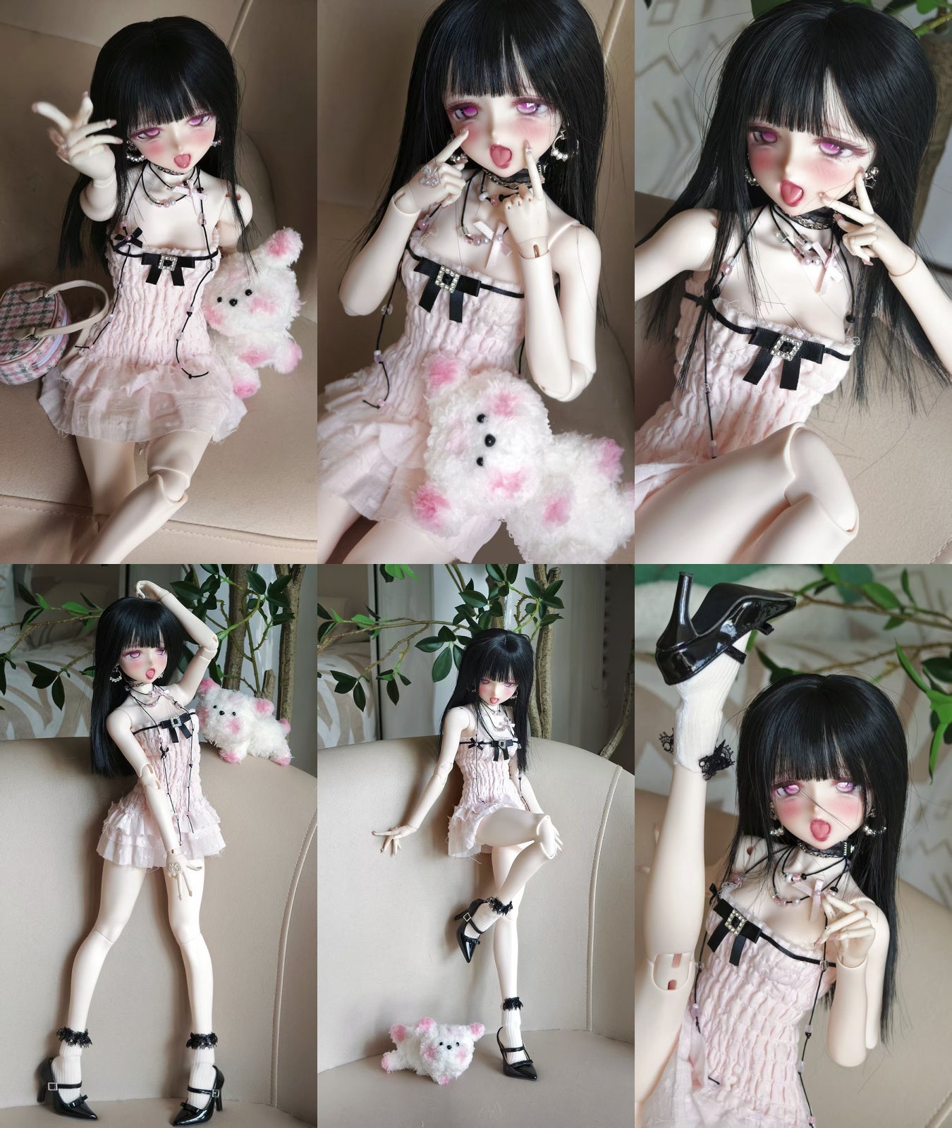 Forest Rabbit 1/4 BJD nude head
