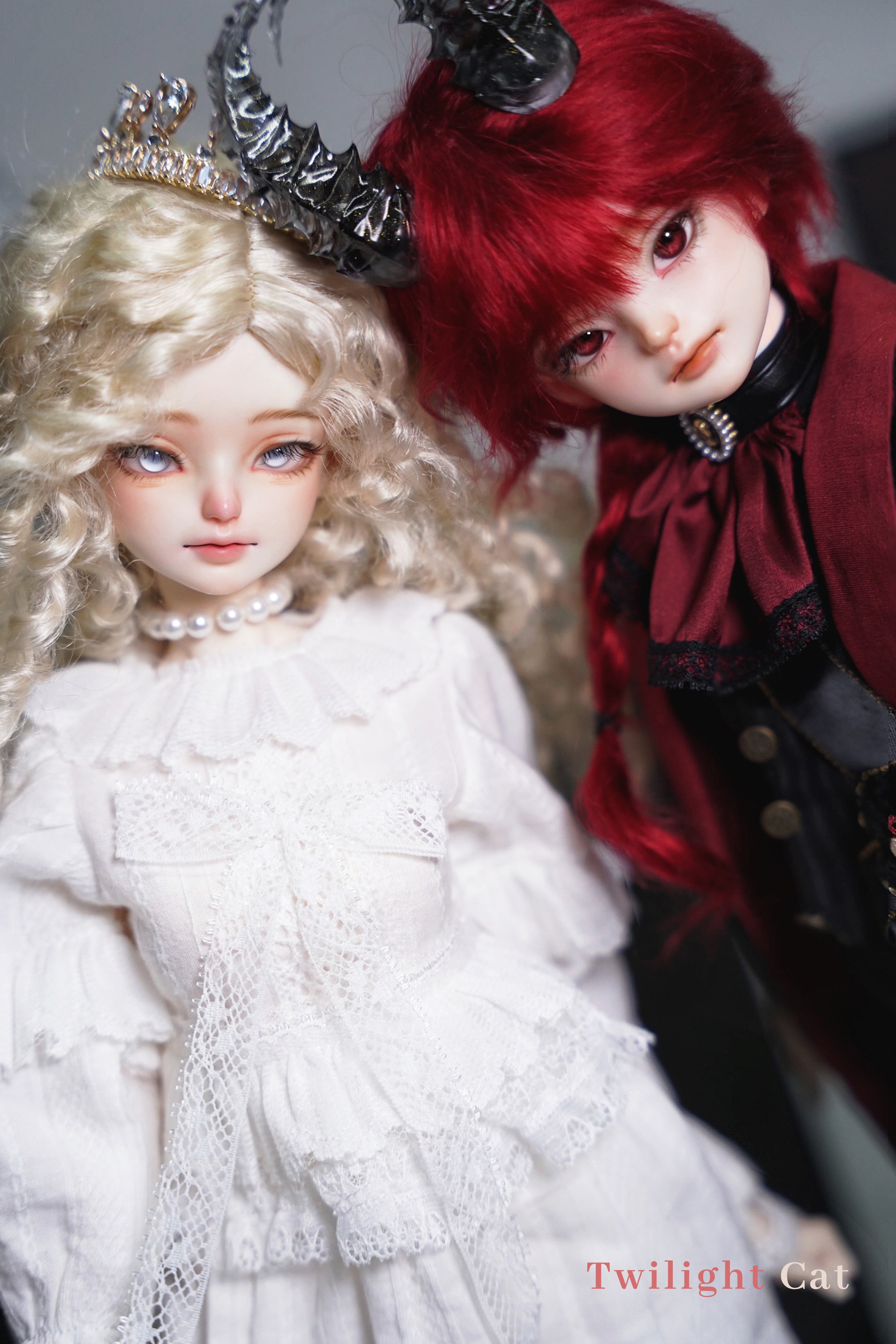 TwilightCat 1/4 RED bjd head