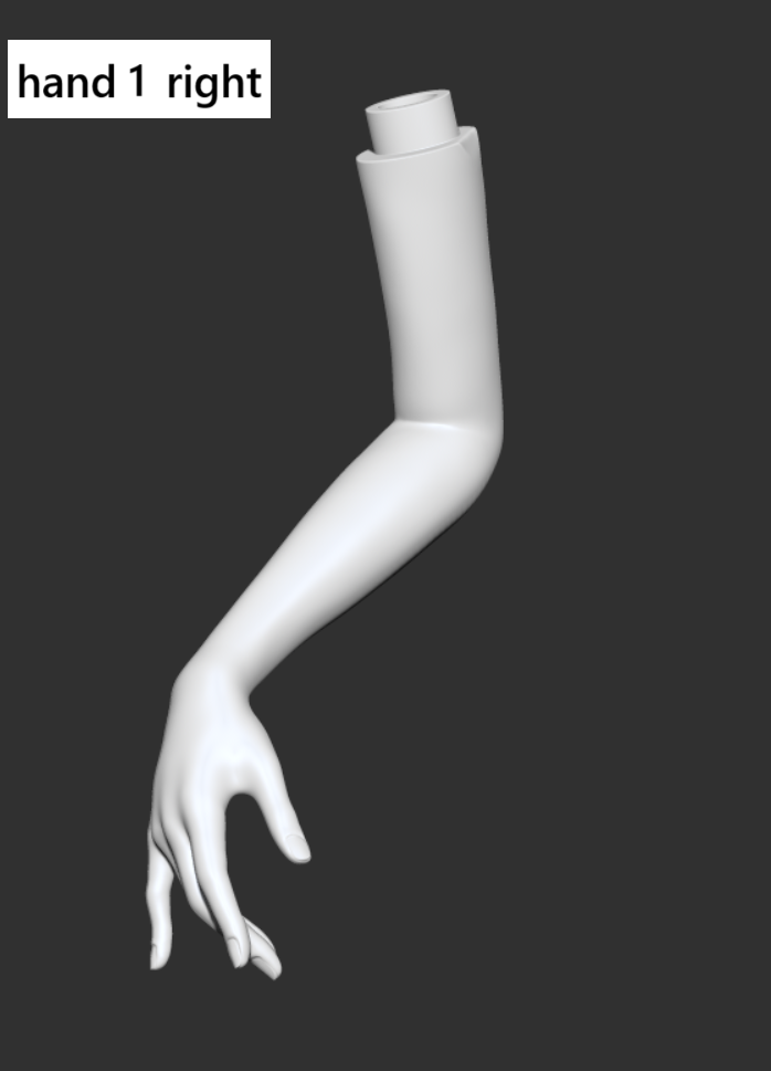 LaLunaDoll hand accessories for 1/4 1/3 BJD bust stand