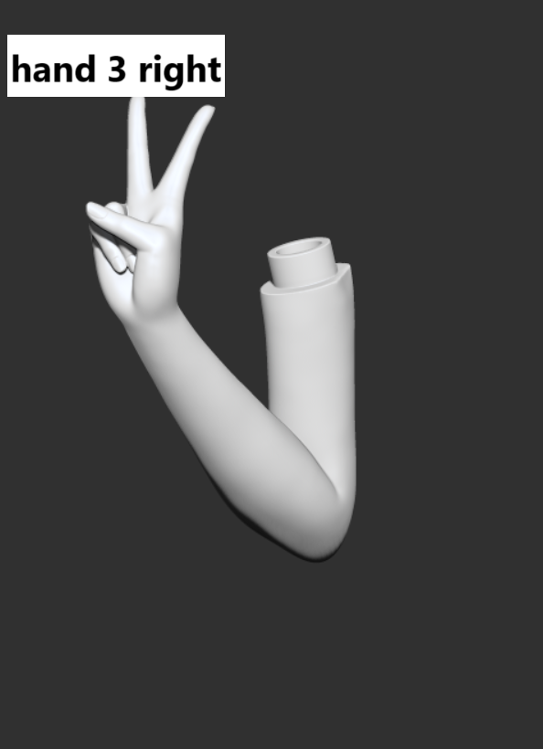 LaLunaDoll hand accessories for 1/4 1/3 BJD bust stand