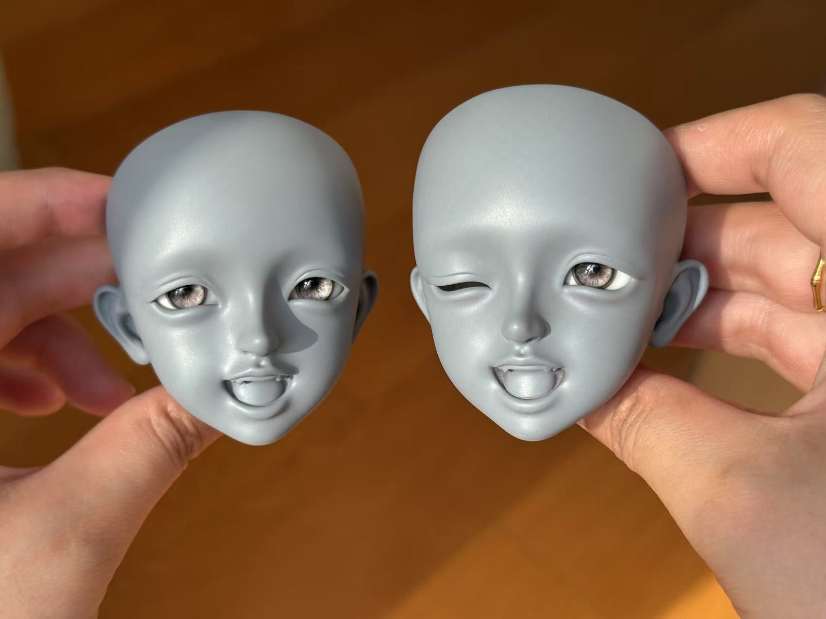 Lalunadoll 1/4 BJD head Kitty Bean & Rice cake body