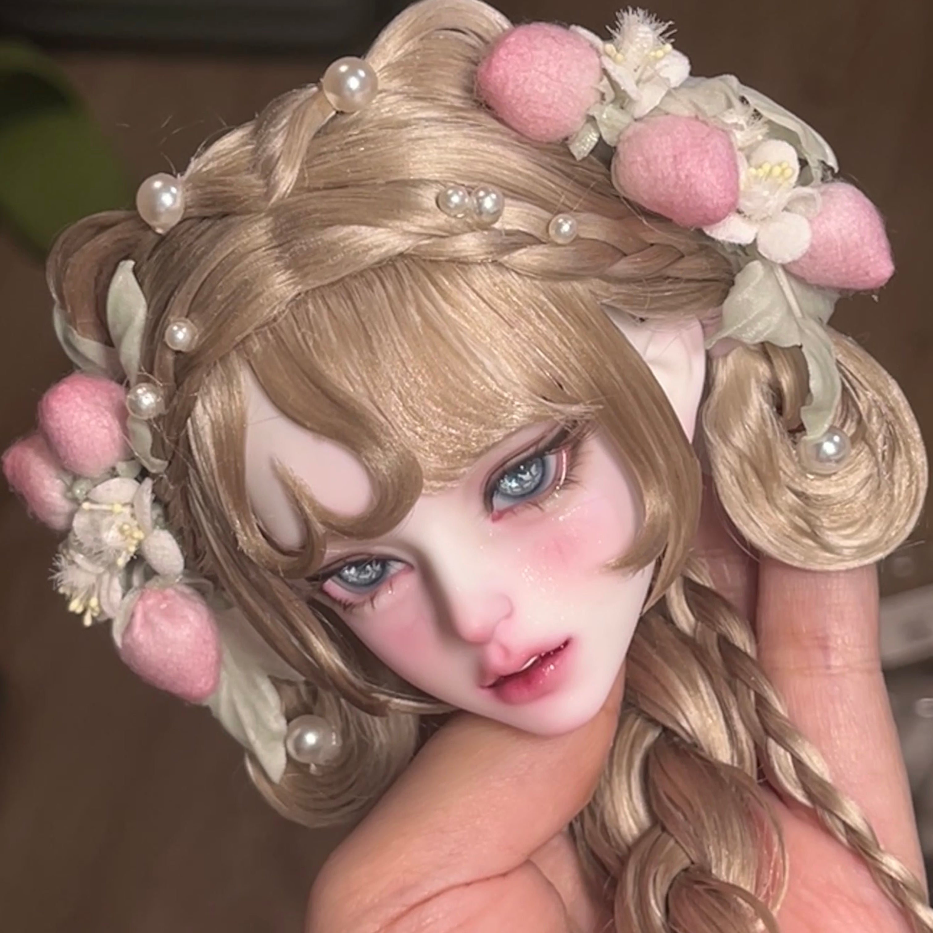 LizDoll 1/4 bjd head Velvet