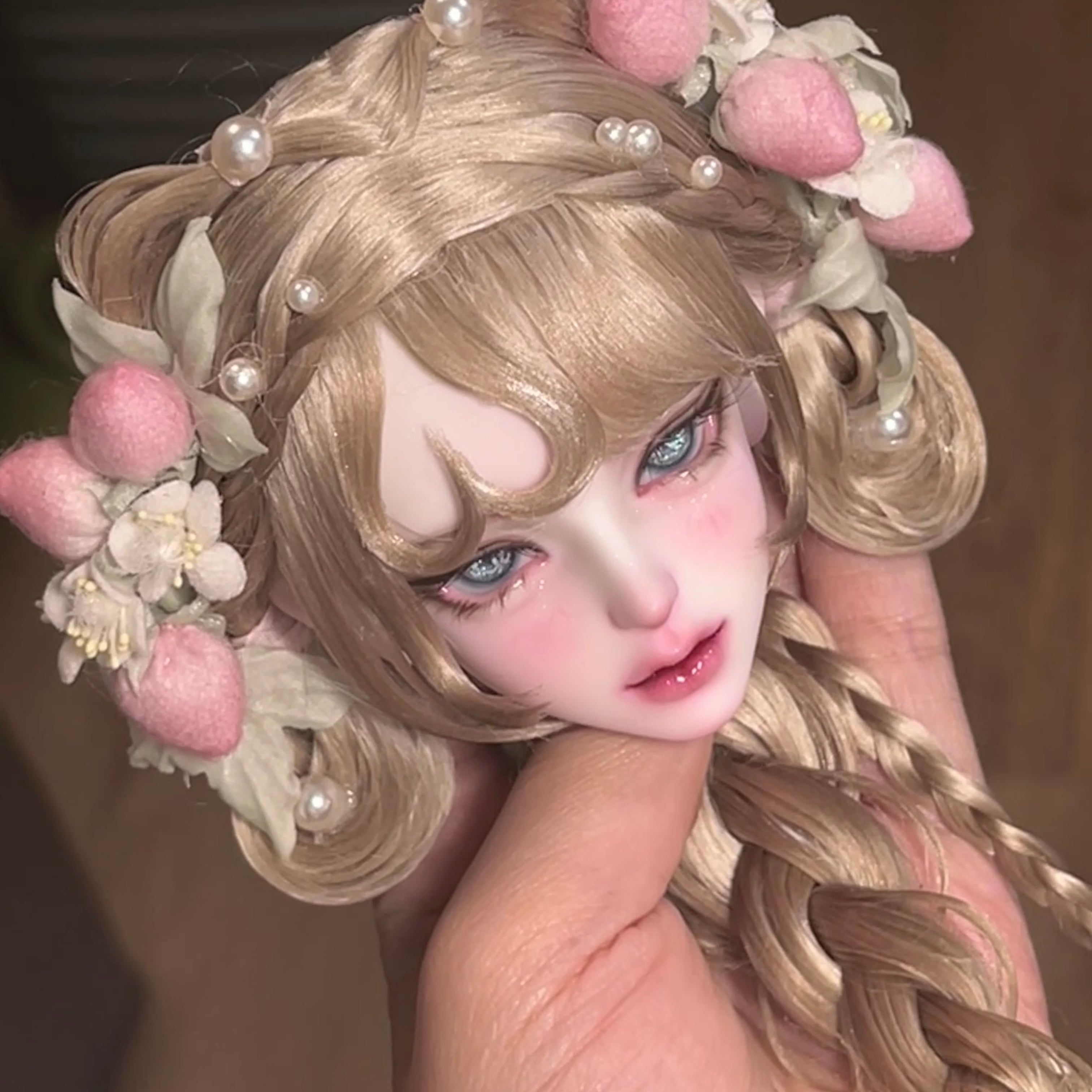 LizDoll 1/4 bjd head Velvet