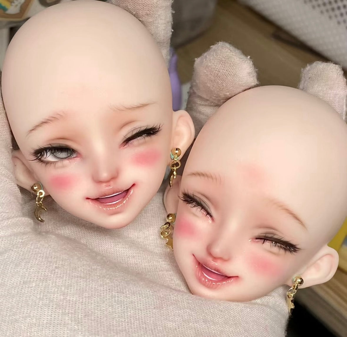 LuxiDoll Smiley doll Sunny, Merry, Steve 1/4 BJD head