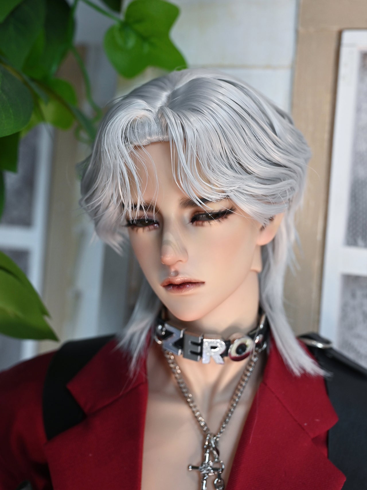 Mu 1/4 1/3 BJD wig wolf tail for male and female代购