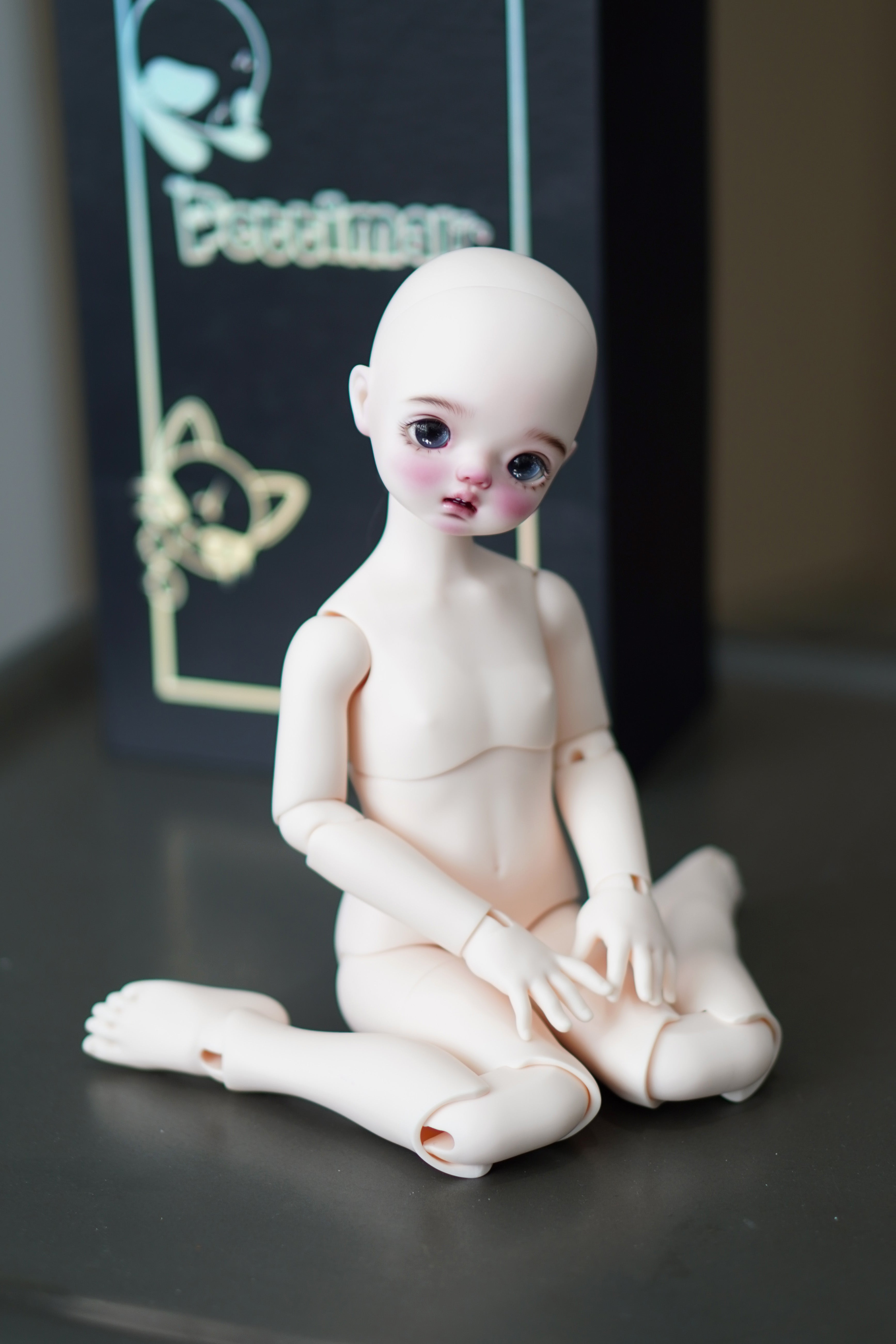 Pettimal 1/4 short girl bjd body full set