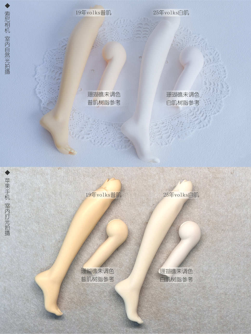Romantic In Apertures BJD hands and feet accessories for 1/3 Volks