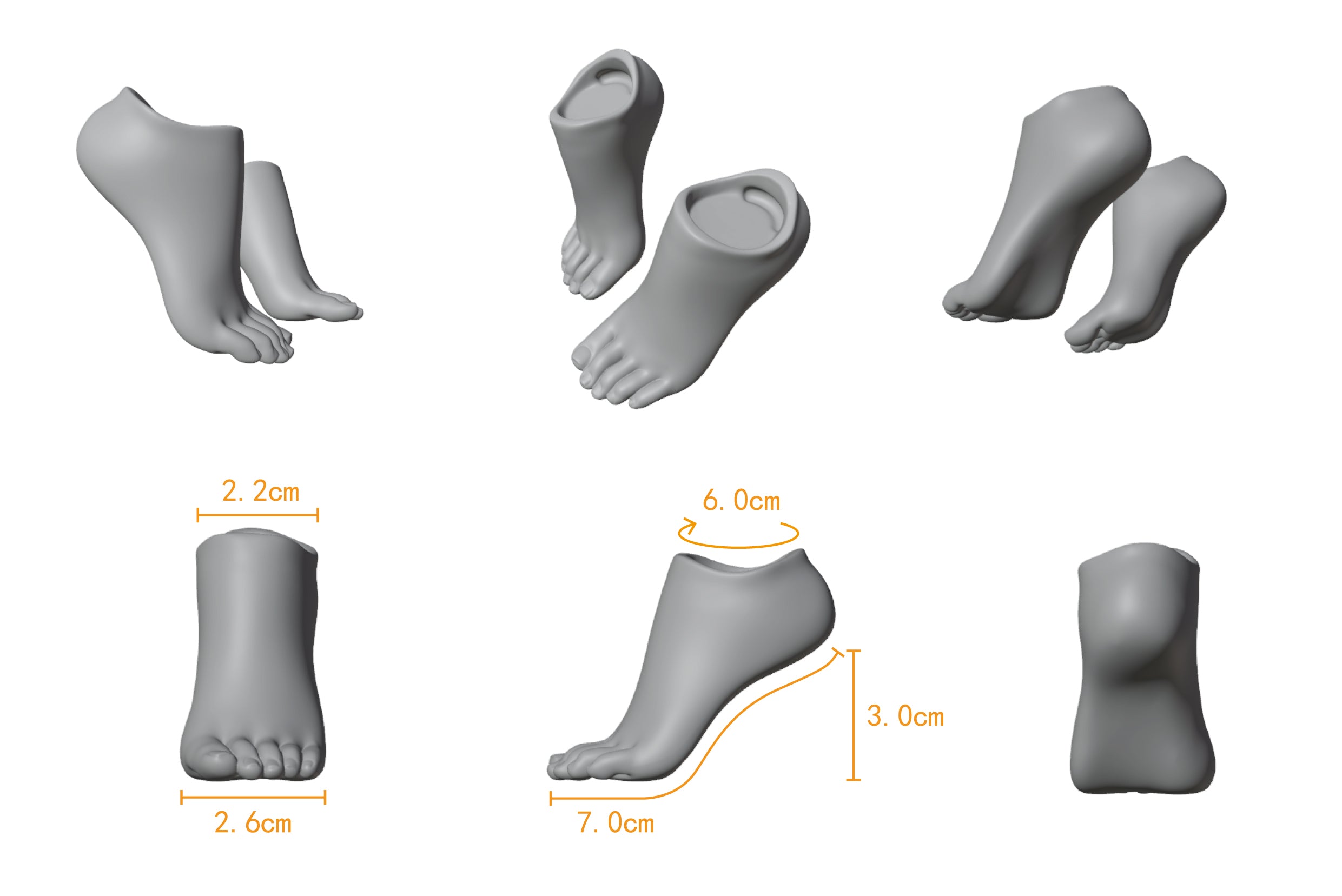 Romantic In Apertures BJD hands and feet accessories for 1/3 Volks
