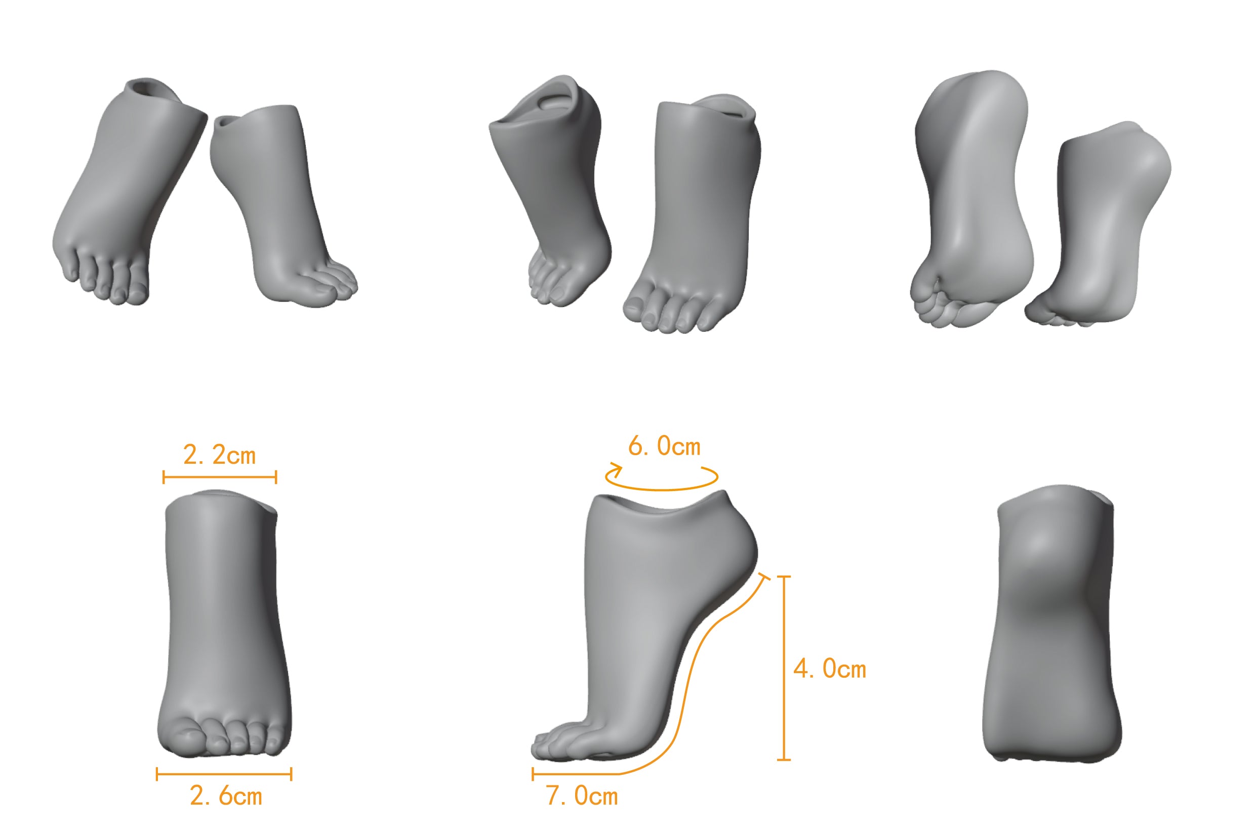 Romantic In Apertures BJD hands and feet accessories for 1/3 Volks