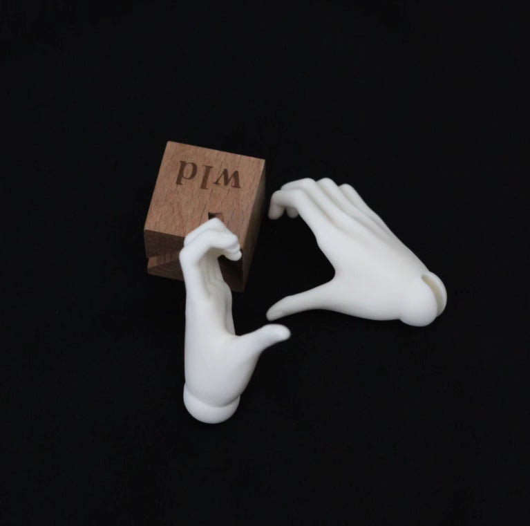 WonderlandDoll Fluffy 68 hand gesture bjd horn