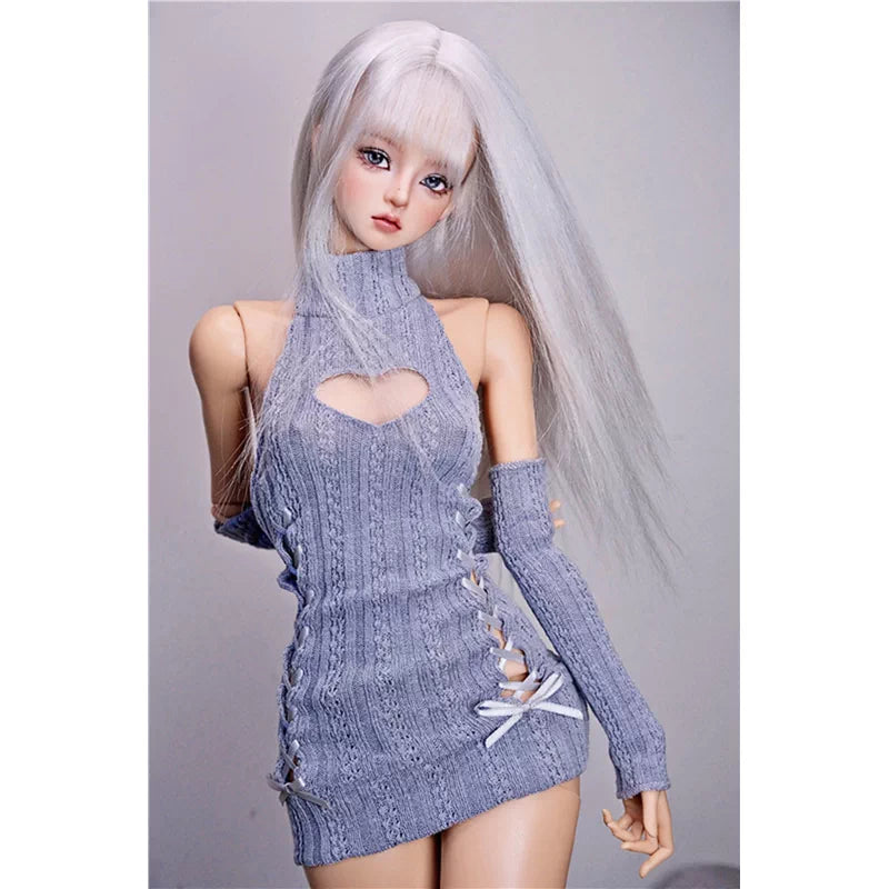 FeiNiaoJi 1/6 1/4 1/3 uncles Heart-patterned knit dress BJD outfits