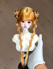 Awen 1/3 1/4 Flower-Bud Pigtails BJD wigs Russia Mohair代购