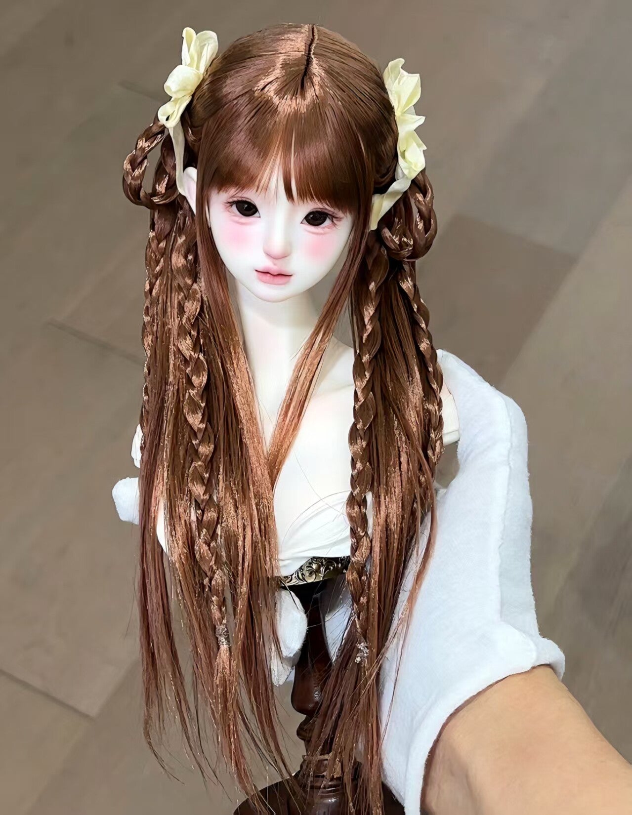 Awen 1/3 1/4 1/6 Lop-eared Rabbit BJD wigs Russia Mohair代购