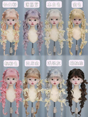 Awen 1/3 1/4 1/6 High Ponytail BJD wigs Russia Mohair代购