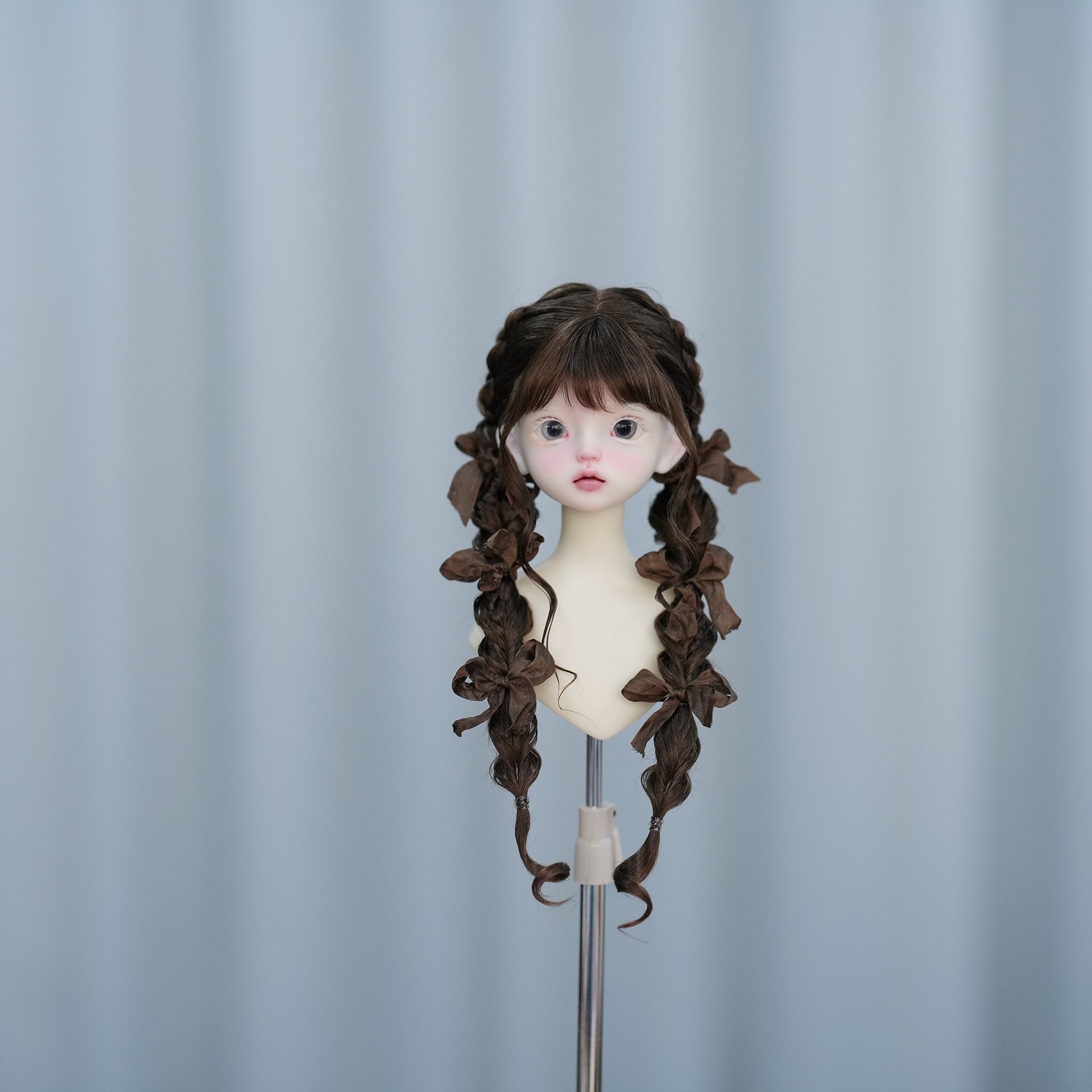 Awen 1/3 1/4 1/6 double braid BJD wigs Russia Mohair代购