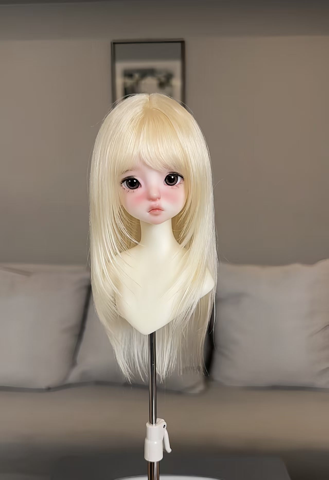 Awen 1/3 1/4 1/6 BJD wigs  Layered Hair Russia Mohair代购