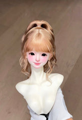 Awen 1/3 1/4 1/6 High Ponytail BJD wigs Russia Mohair代购
