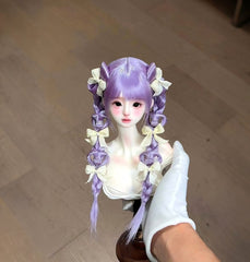 Awen 1/3 1/4 Butterfly Heart Braid BJD wigs Russia Mohair代购