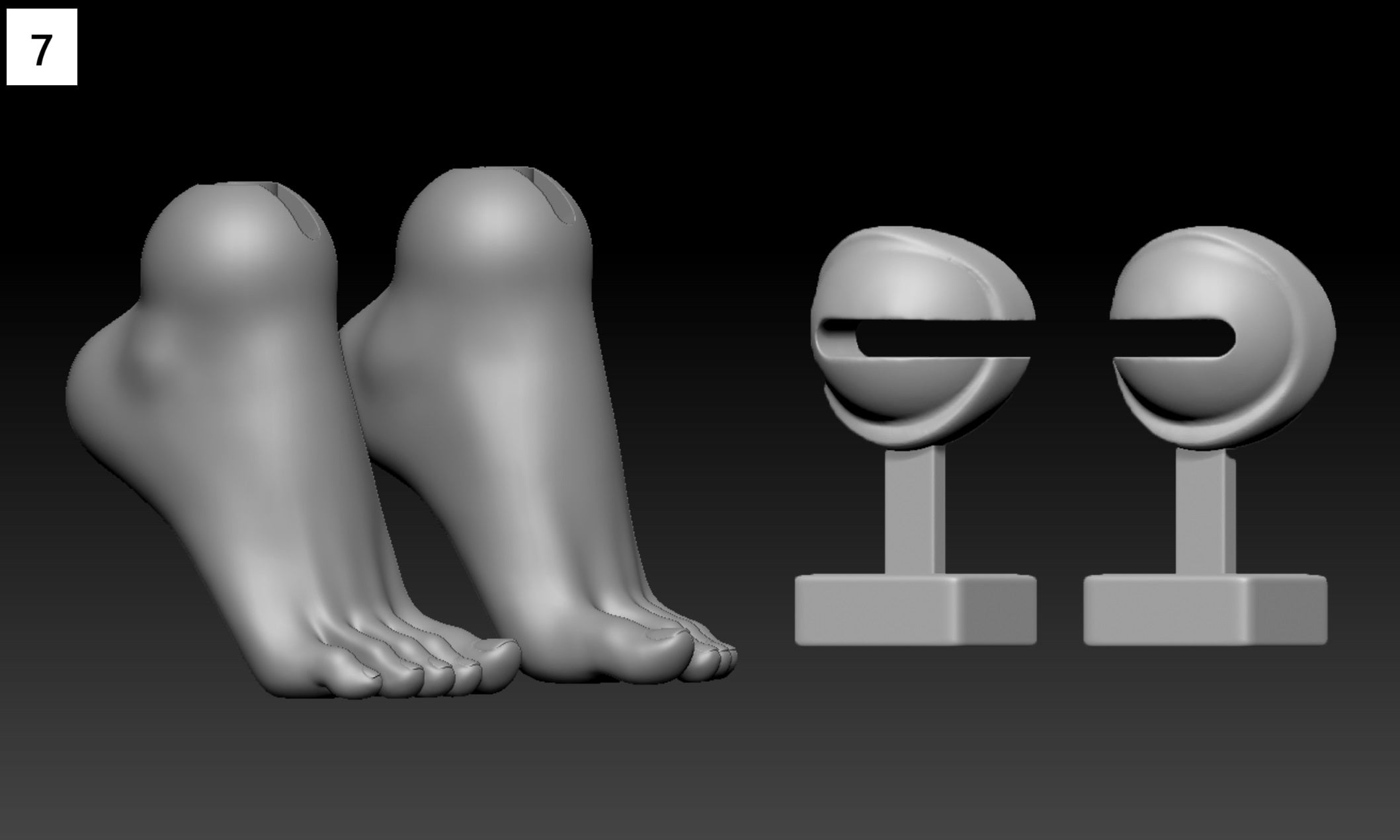 ShouShouDoll hands/ teeth/ tongue for 1/4 Cat Coco body
