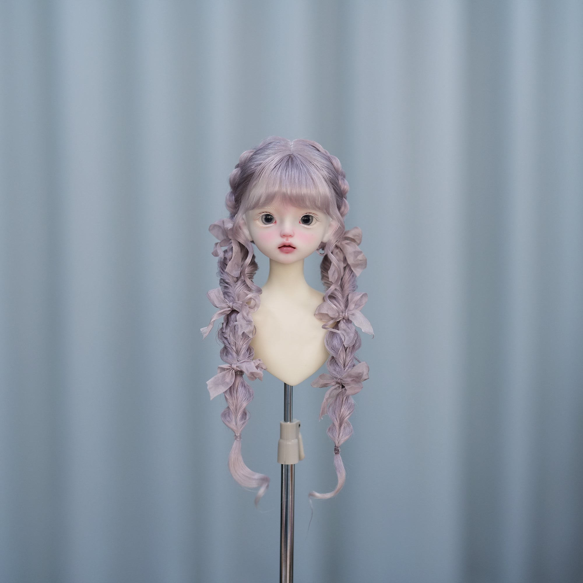 Awen 1/3 1/4 1/6 double braid BJD wigs Russia Mohair代购