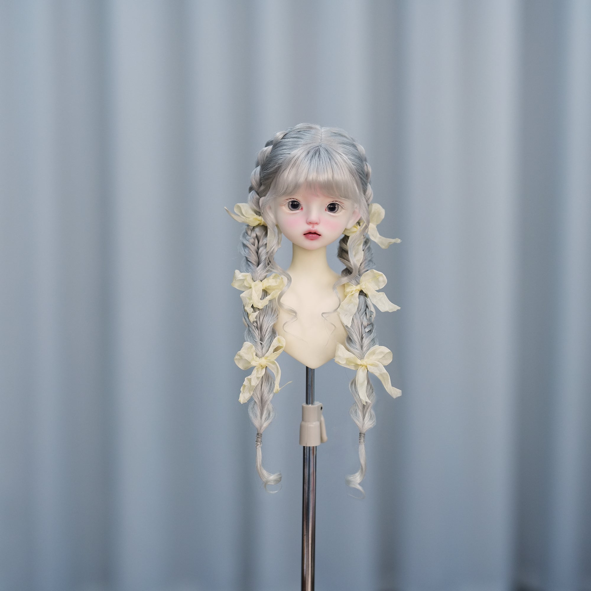 Awen 1/3 1/4 1/6 double braid BJD wigs Russia Mohair代购
