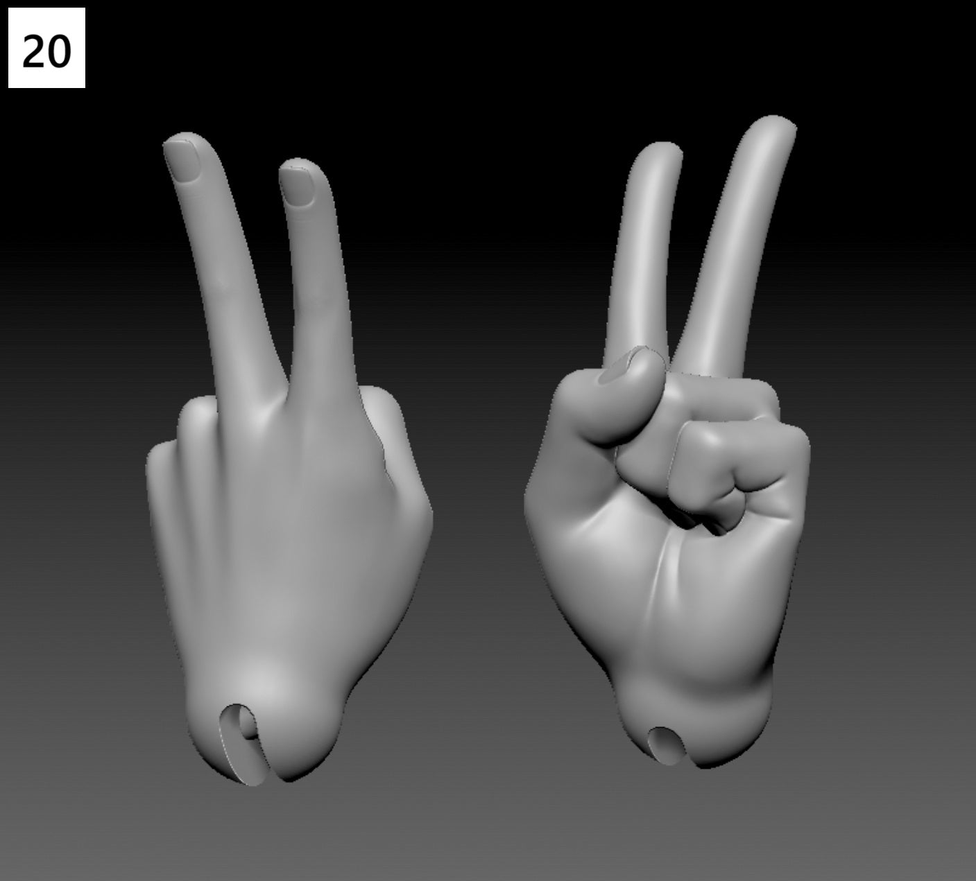 ShouShouDoll hands/ teeth/ tongue for 1/4 Cat Coco body