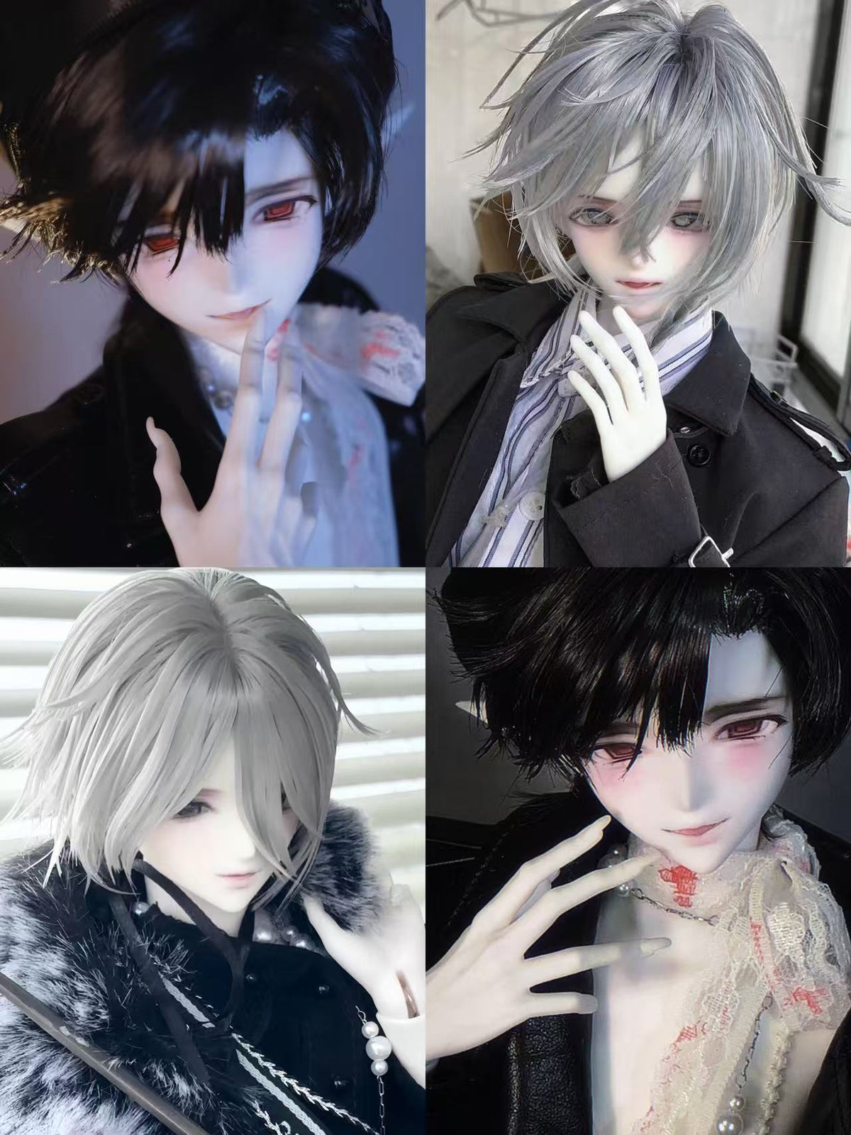 SOII 1/4 BJD head Eros & Carl